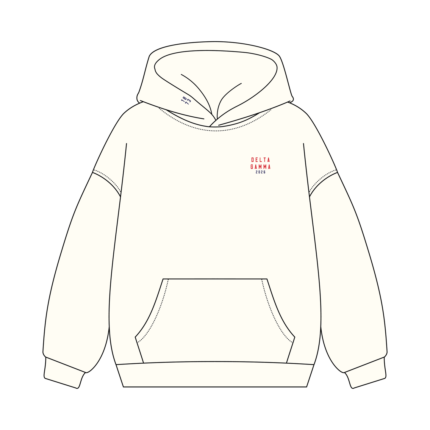 Miami University x Delta Gamma 'Senior Sweatshirt' Signature Hoodie