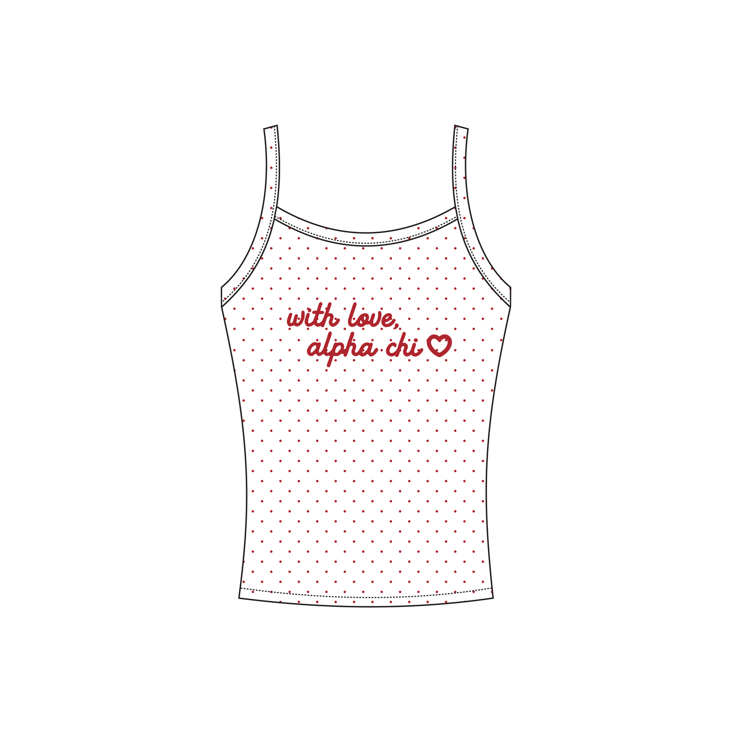 University of Missouri (Mizzou) x Alpha Chi Omega 'Bid day' Evie Tank Top