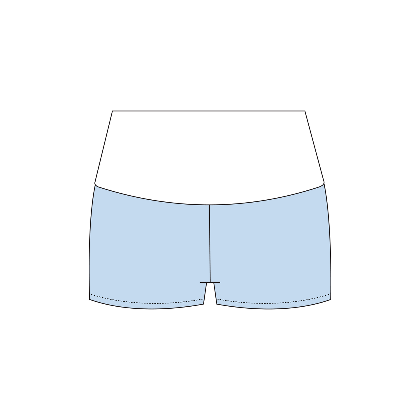 UCLA x Chi Omega 'spring general drop' Haven Foldover Shorts