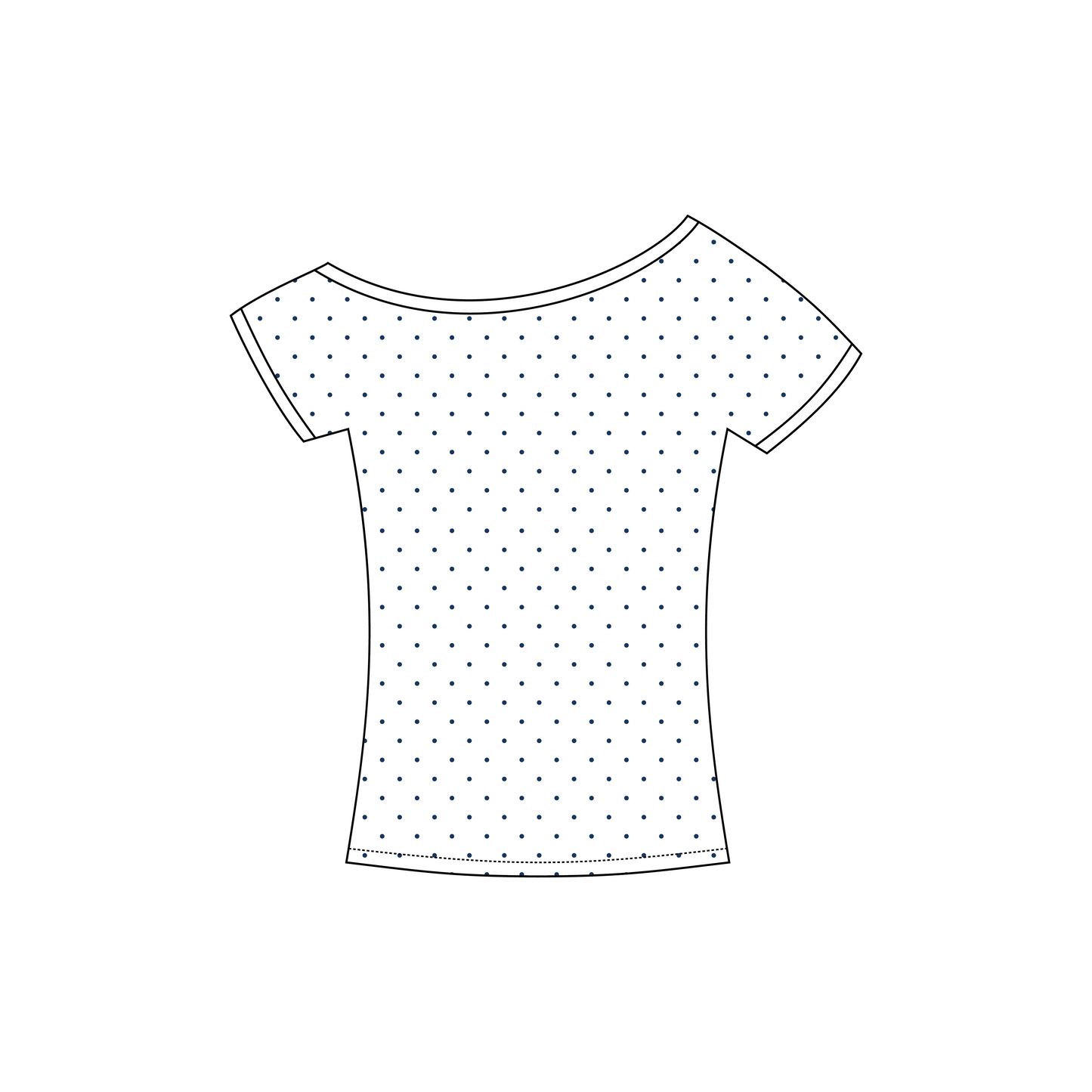 Butler University x Delta Gamma 'Recruitment' Blaine Off-the-Shoulder Baby Tee