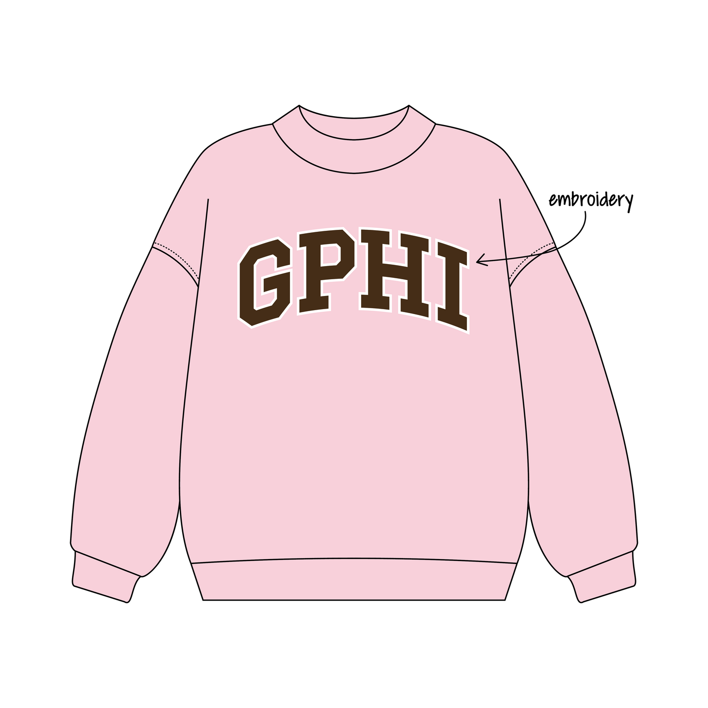 University of North Dakota x Gamma Phi Beta 'First day of class' Signature Mockneck