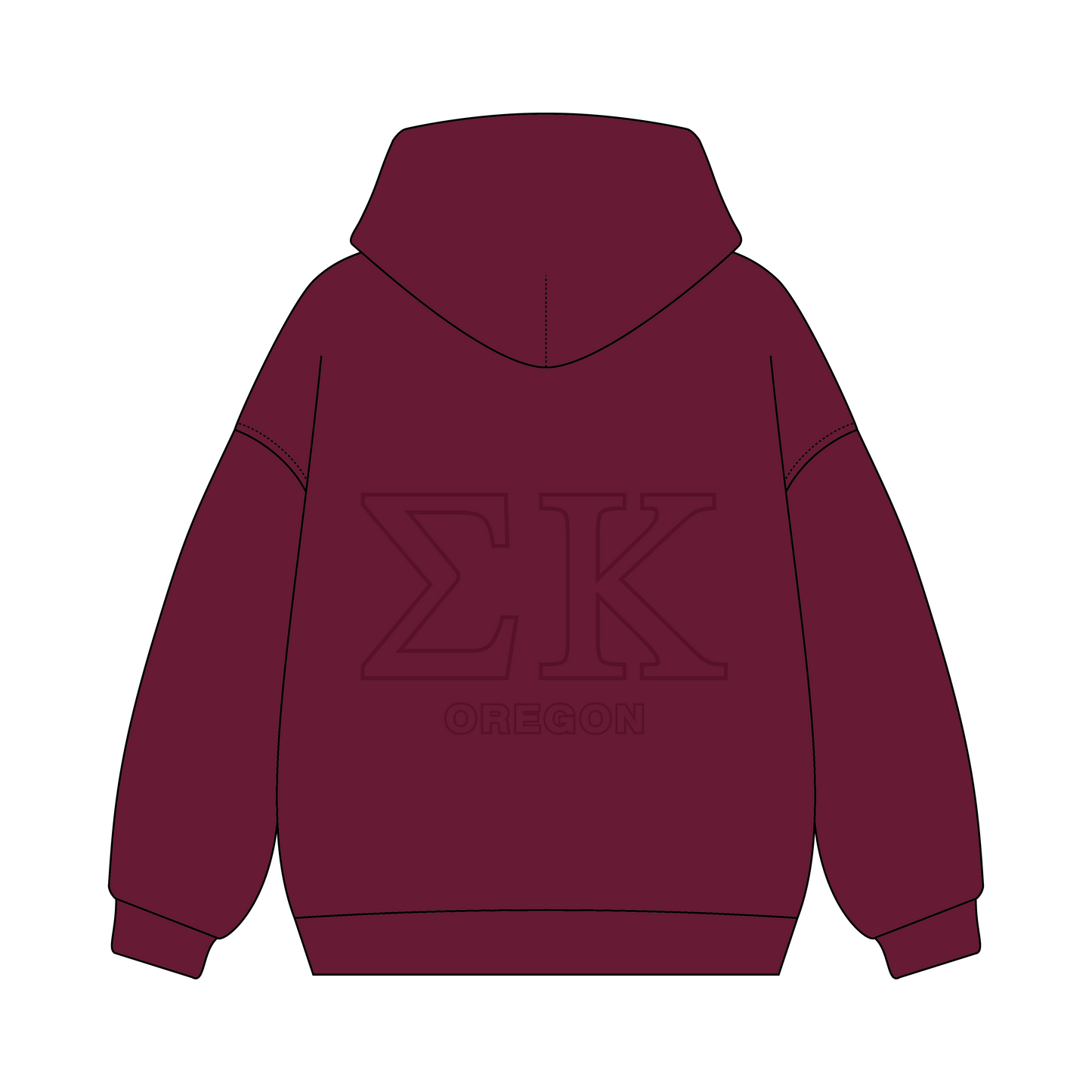 Oregon State University x Sigma Kappa 'back to school merch' Signature Zip-Up Hoodie