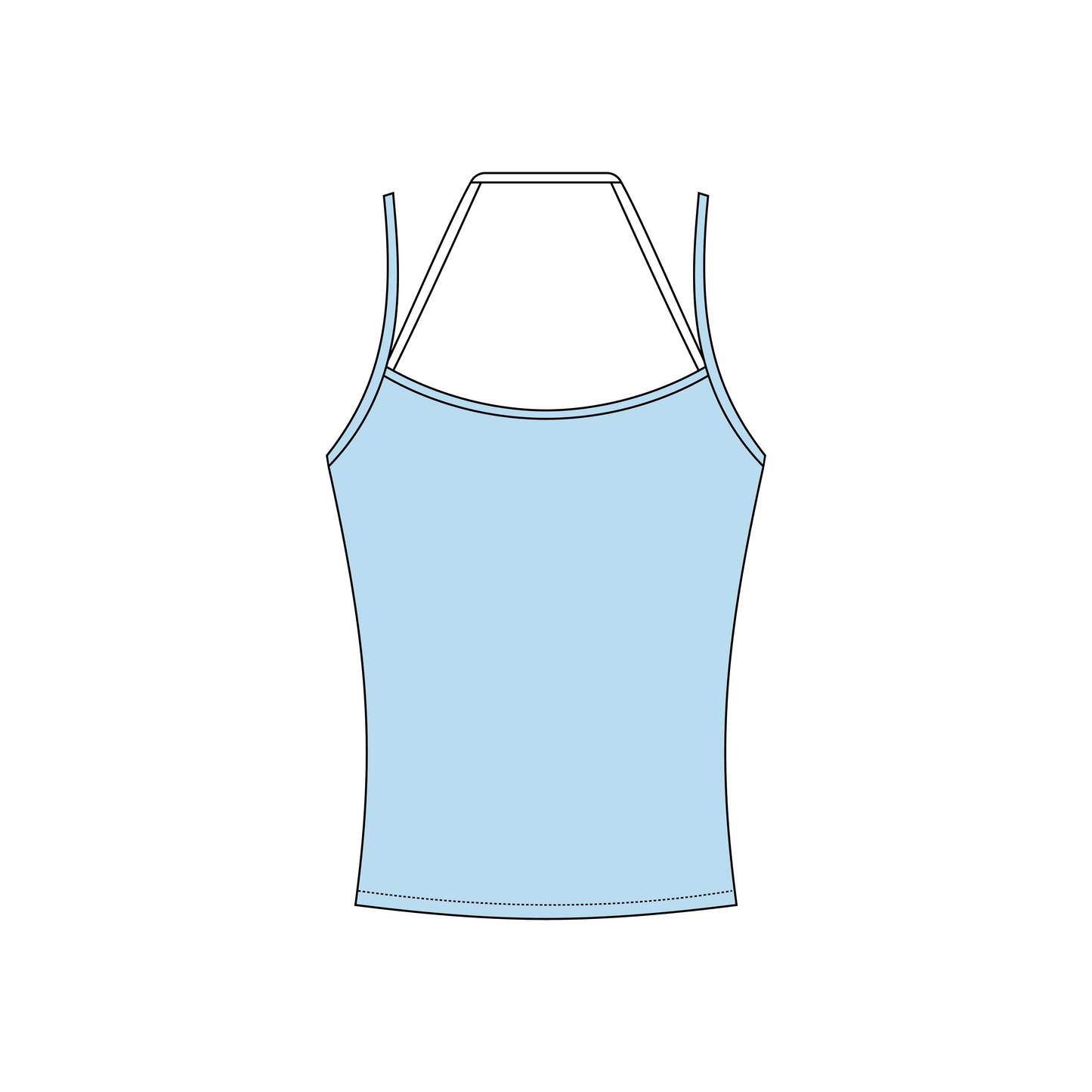 University of California, Santa Barbara x Pi Beta Phi 'FDOC' Sara Double Layer Tank Top