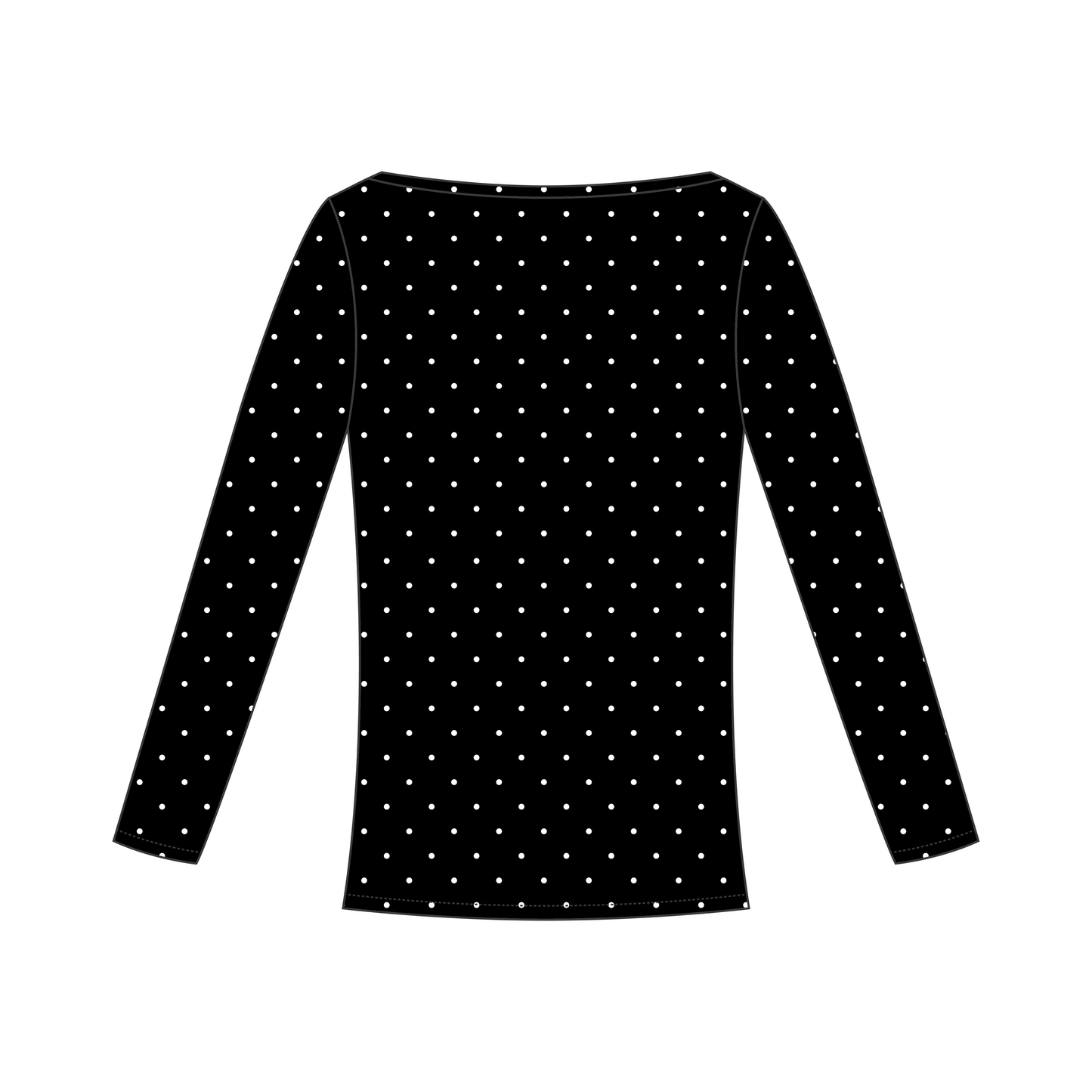 University of Oregon x Delta Gamma 'PR' Audrey Boat Neck Long Sleeve