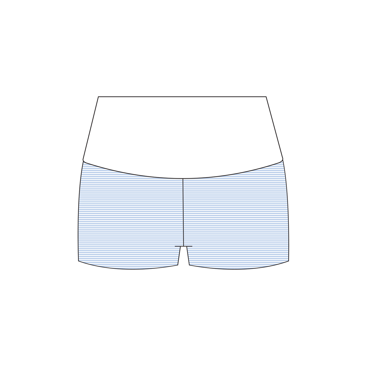Duquesne University x Alpha Phi 'First day of class' Haven Foldover Shorts