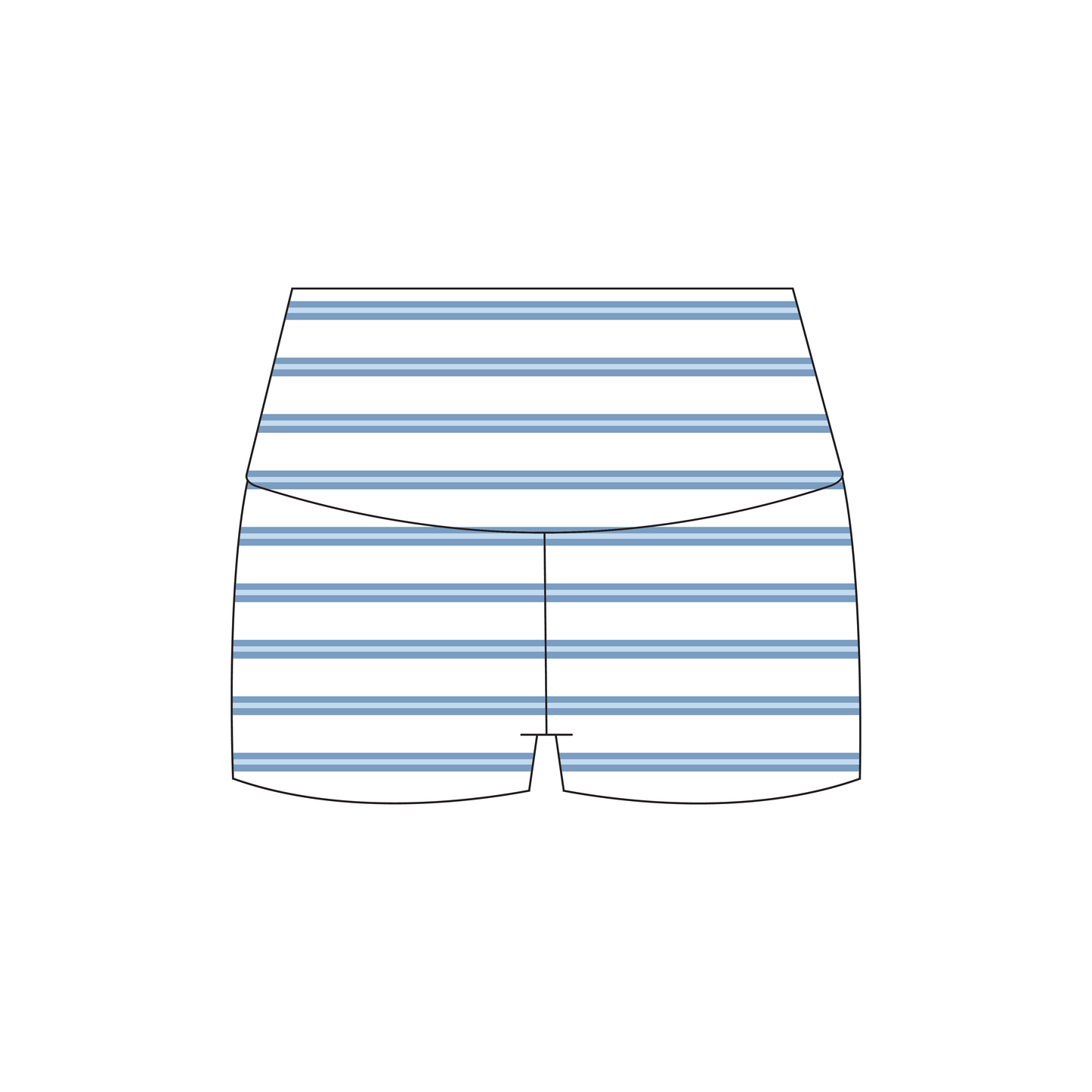 University of Michigan Ann Arbor x Kappa Delta 'General Merch Drop' Haven Foldover Shorts
