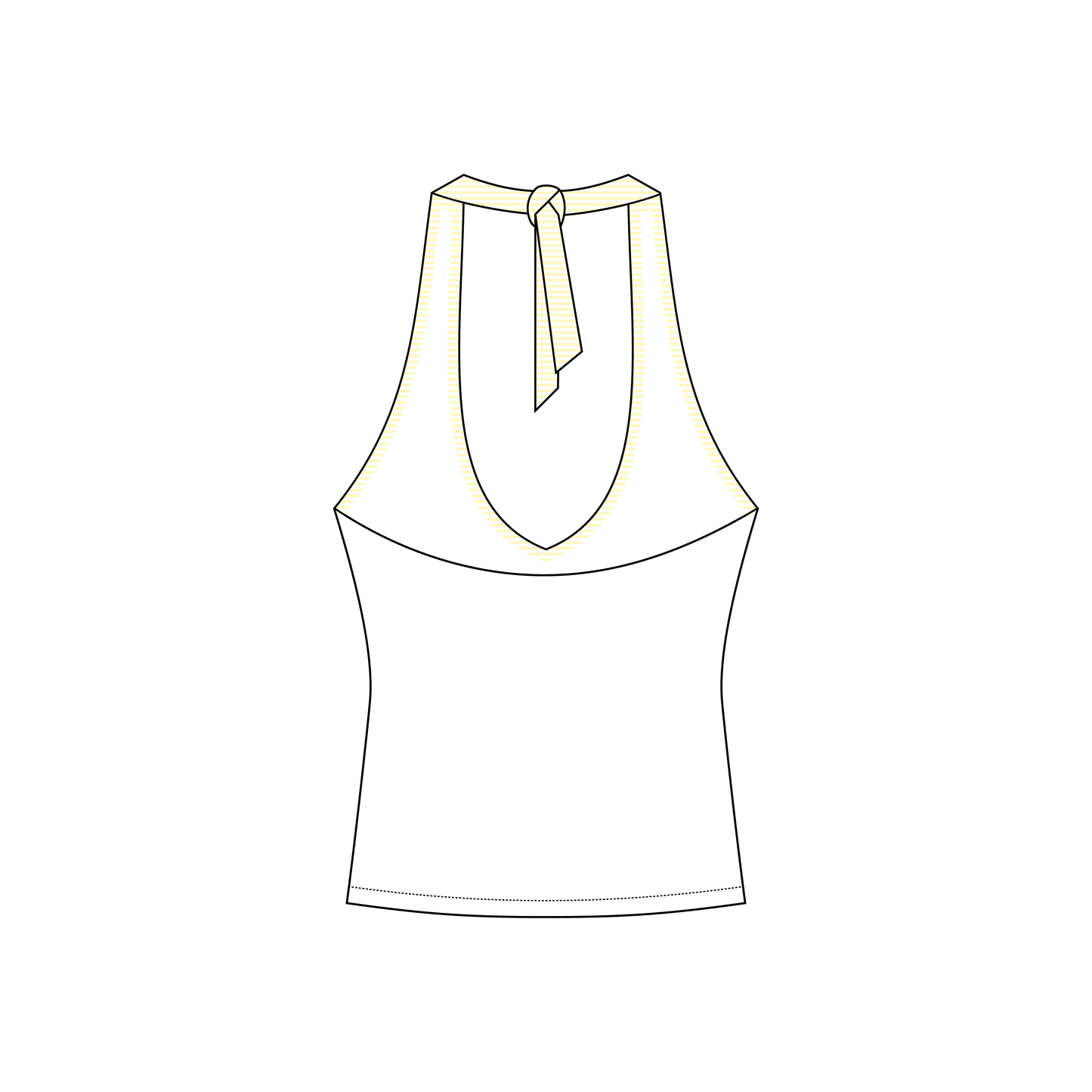 University of Illinois at Urbana-Champaign x Delta Gamma 'Work Week' Leona Halter Top