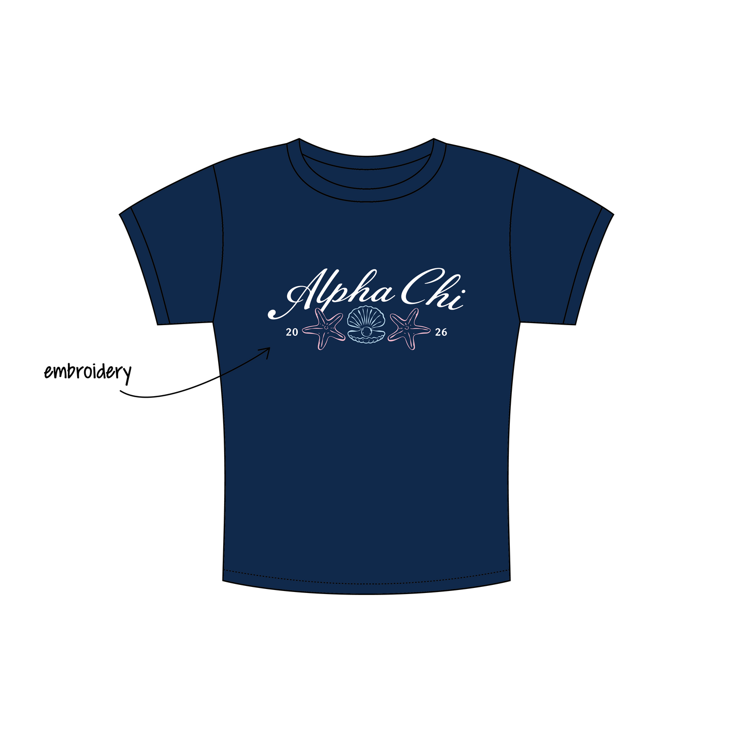 Southern Methodist University x Alpha Chi Omega 'Work Week' Charlie Baby Tee