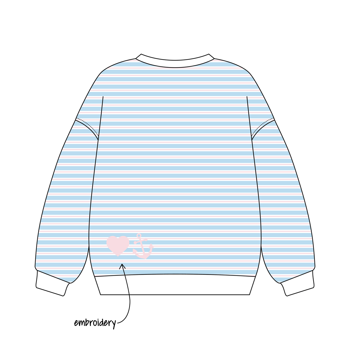 Lafayette College x Delta Gamma 'work week' Signature Crewneck
