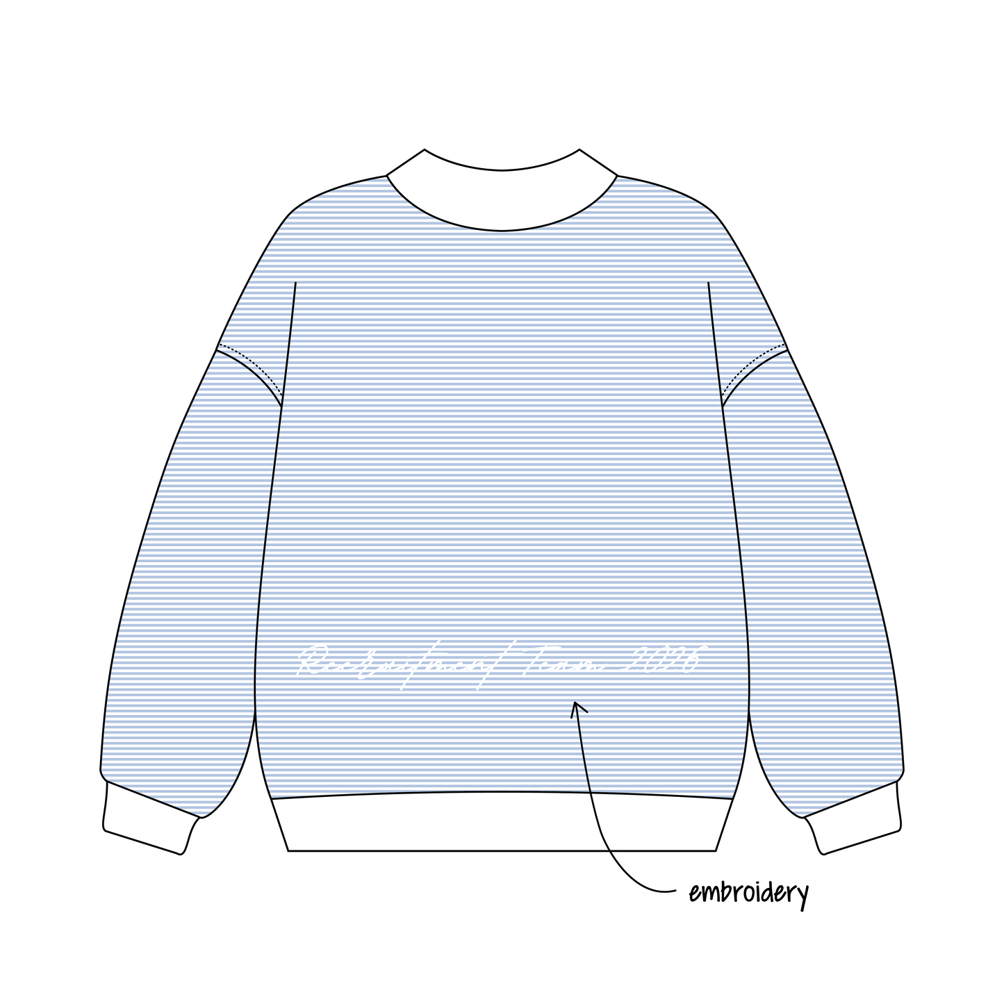University of California, Santa Barbara x Pi Beta Phi 'Recruitment Team Merch' Signature Mockneck