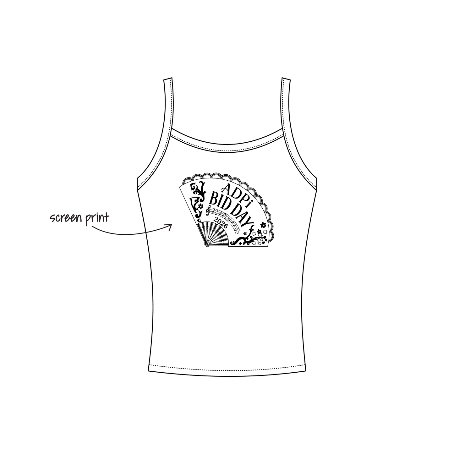 University of California, Berkeley x Alpha Delta Pi 'FDOC (first day of class)' Evie Tank Top