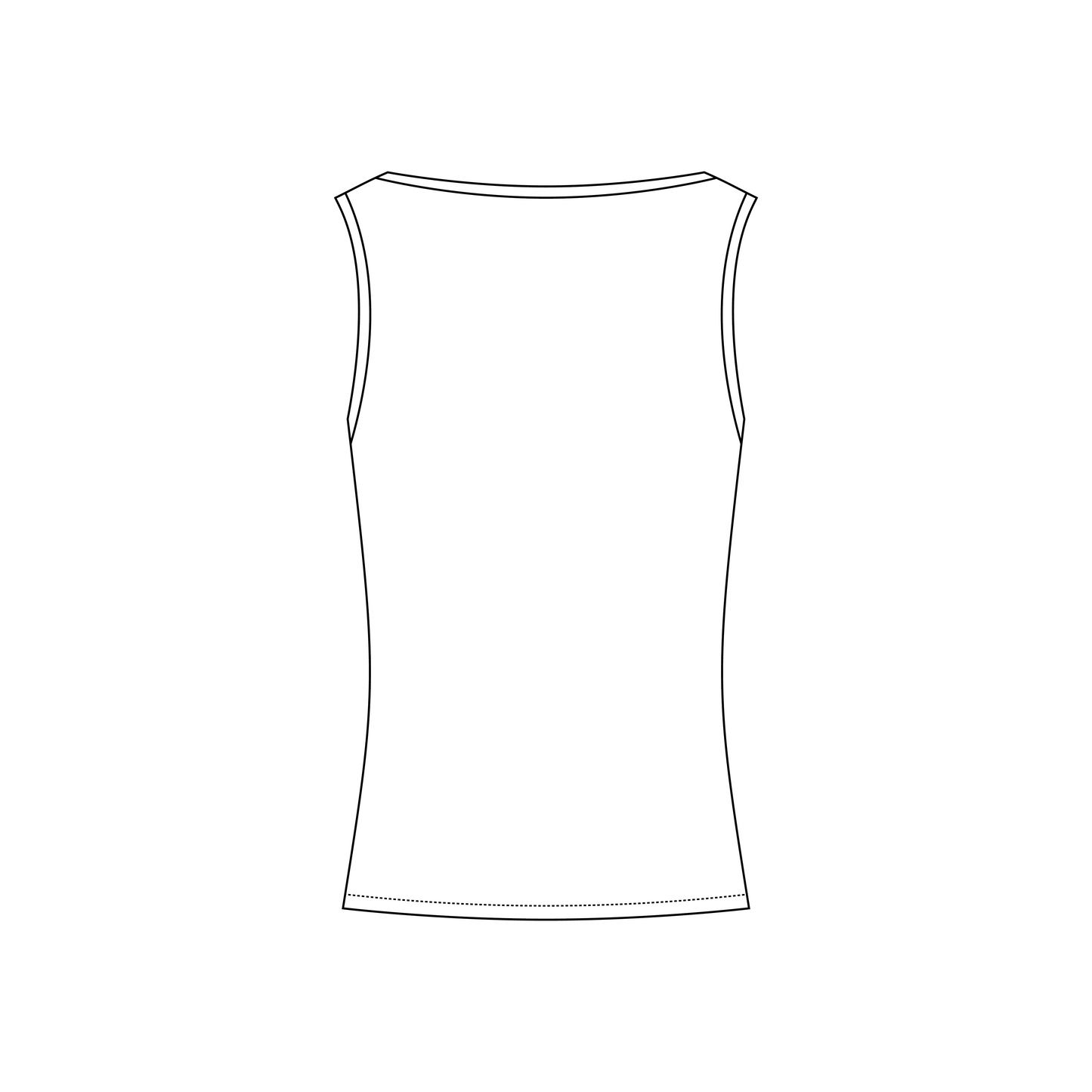 Rutgers University (New Brunswick) x Alpha Gamma Delta 'Bid Day' Chloe Boatneck Tank Top