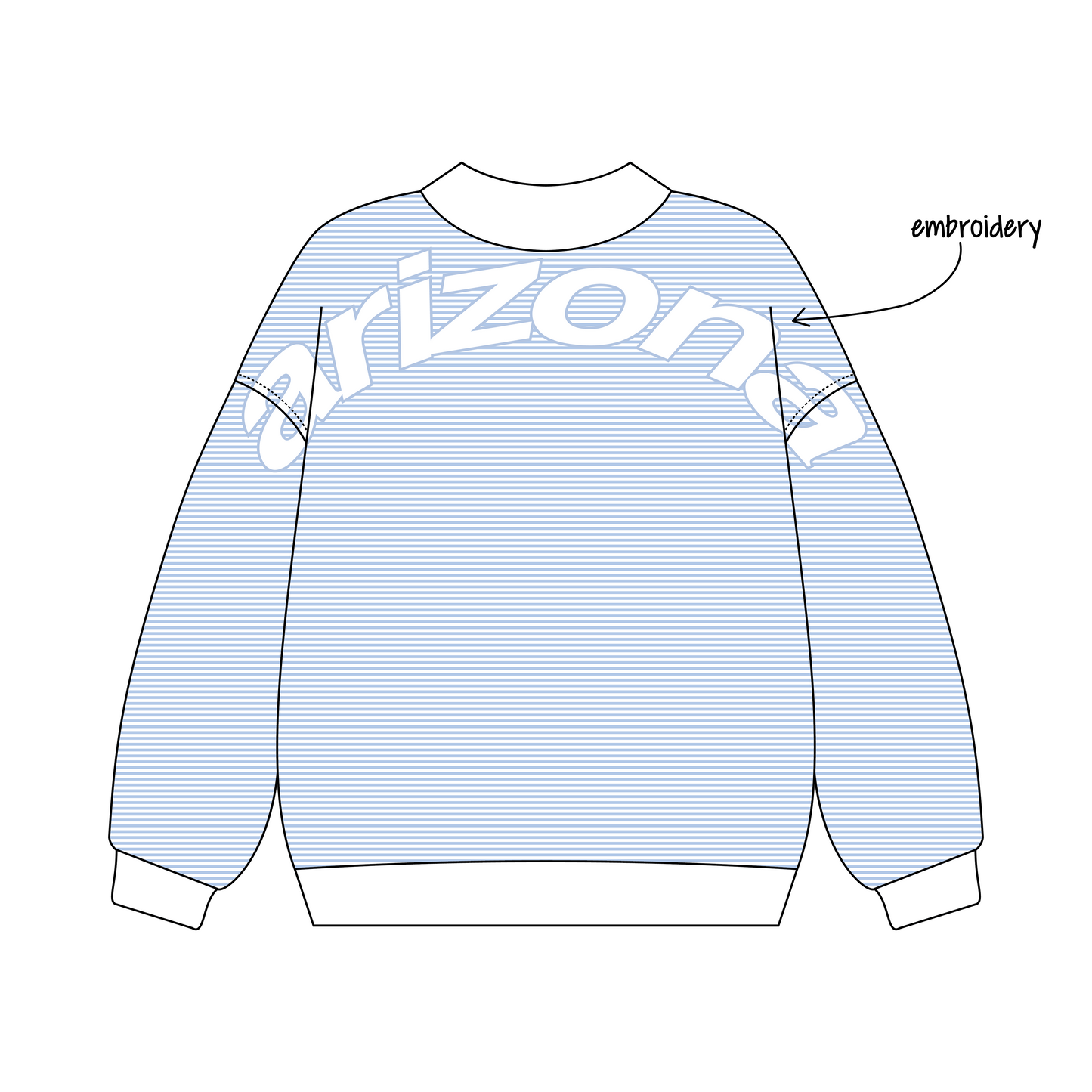 University of Arizona x Chi Omega 'Fall Merch Drop' Signature Mockneck