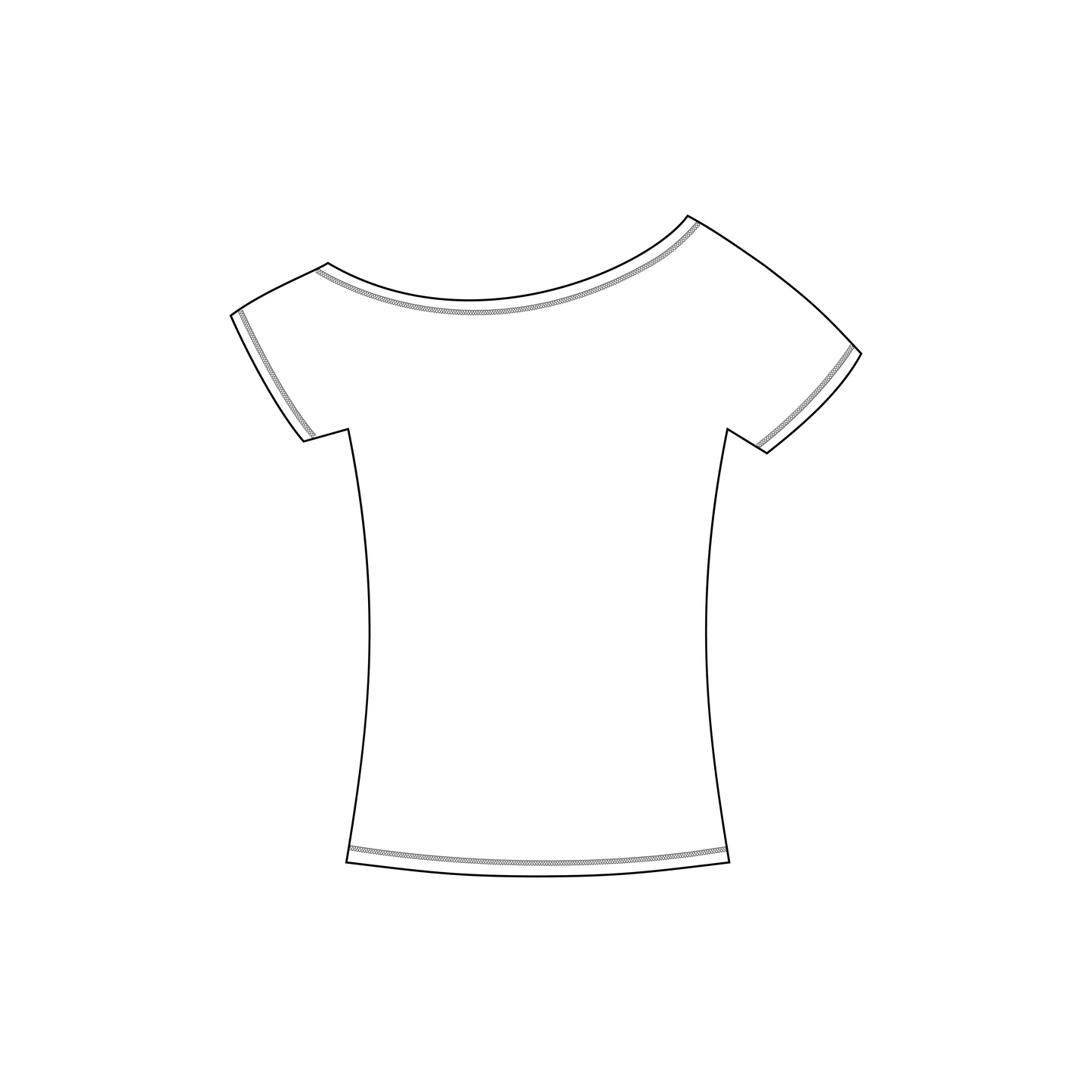 East Carolina University x Zeta Tau Alpha 'Formal Recruitment' Blaine Off-the-Shoulder Baby Tee