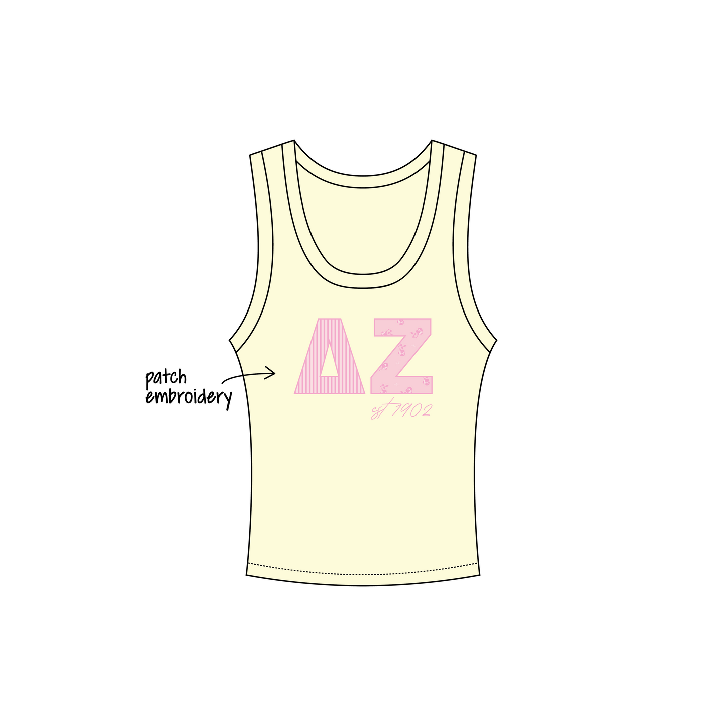 University of North Carolina at Wilmington x Delta Zeta 'FDOC outfits' Nova Tank Top