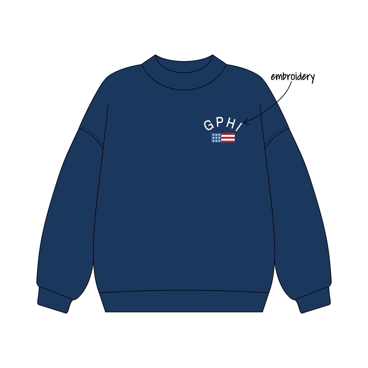 Auburn University x Gamma Phi Beta 'Fourth Of July Order' Signature Mockneck