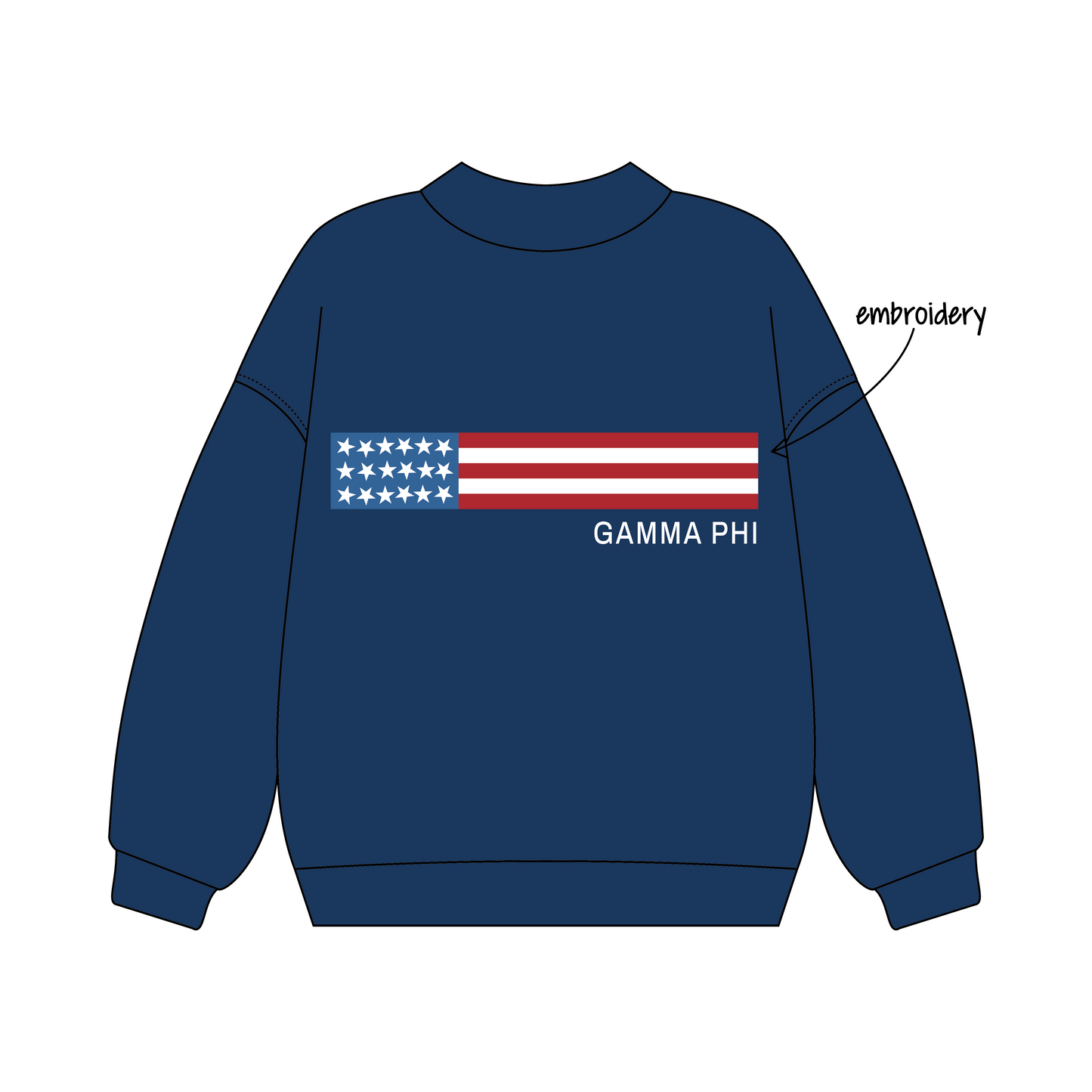 Auburn University x Gamma Phi Beta 'Fourth Of July Order' Signature Mockneck