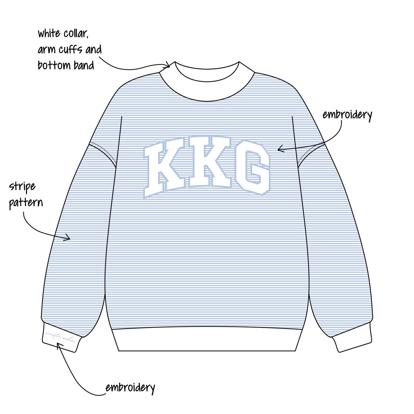 Wake Forest University x Kappa Kappa Gamma 'Cute merch drop back to school' Signature Mockneck