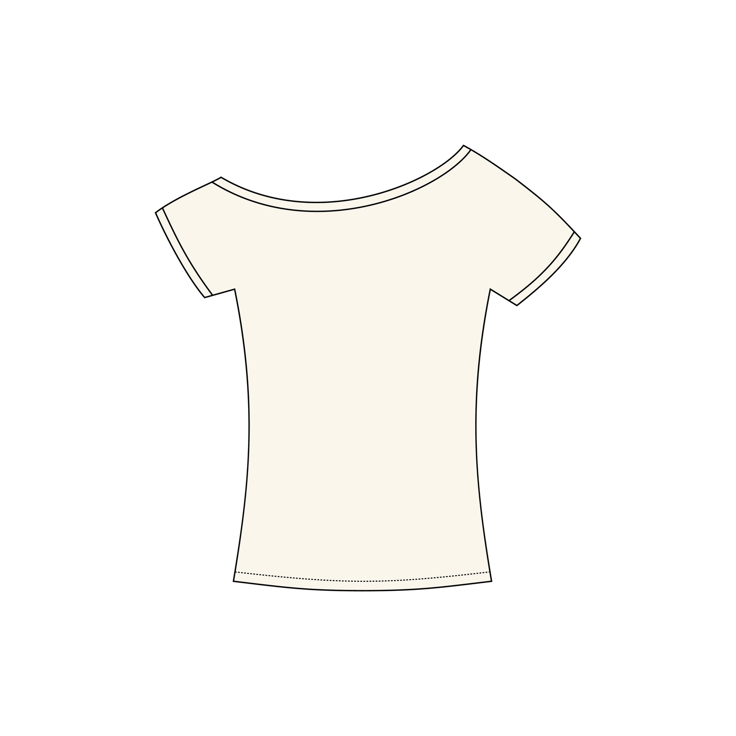 Michigan State University x Alpha Omicron Pi 'Recruitment Philanthropy' Blaine Off-the-Shoulder Baby Tee