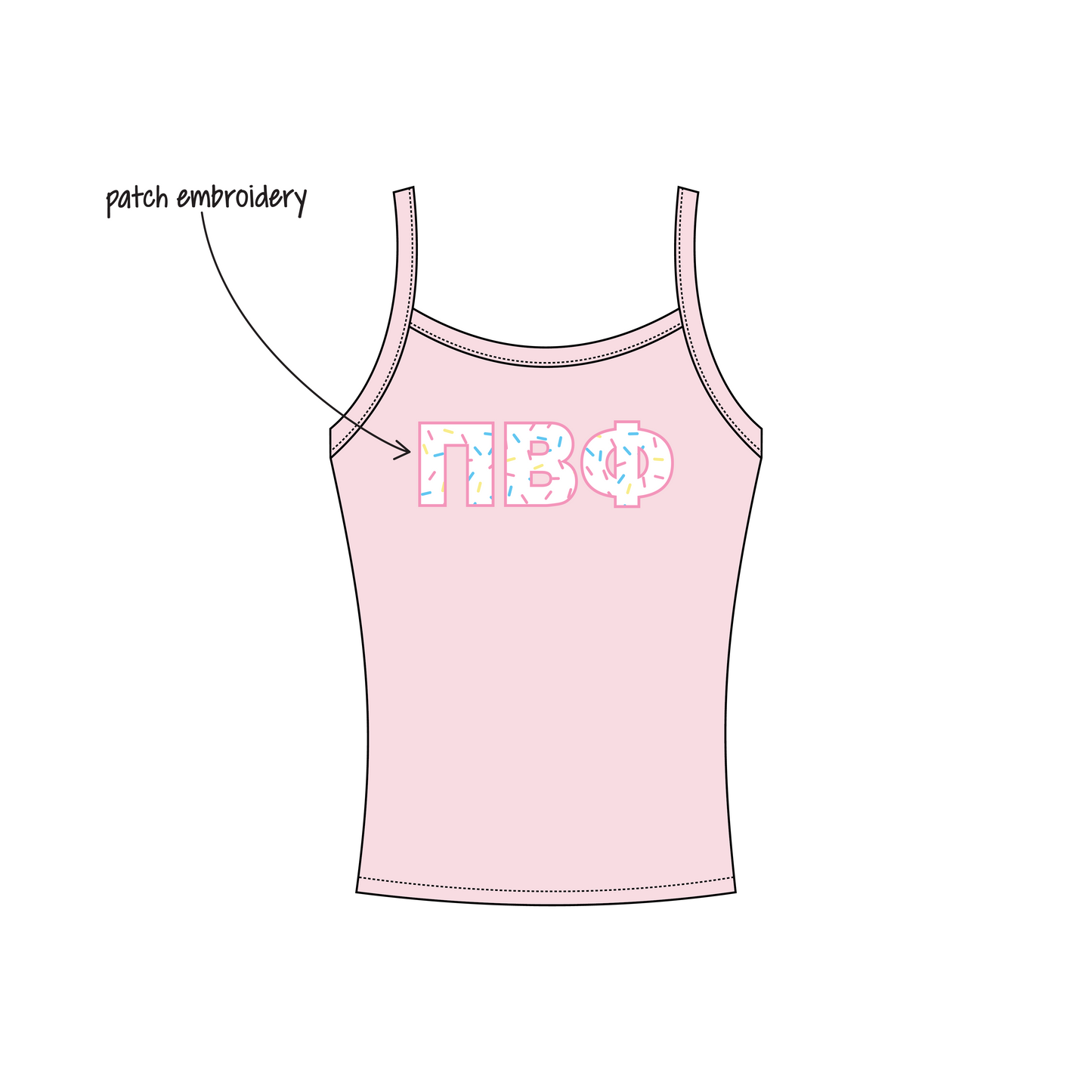 Bowling Green State University x Pi Beta Phi 'Bid day for fall/spring' Evie Tank Top