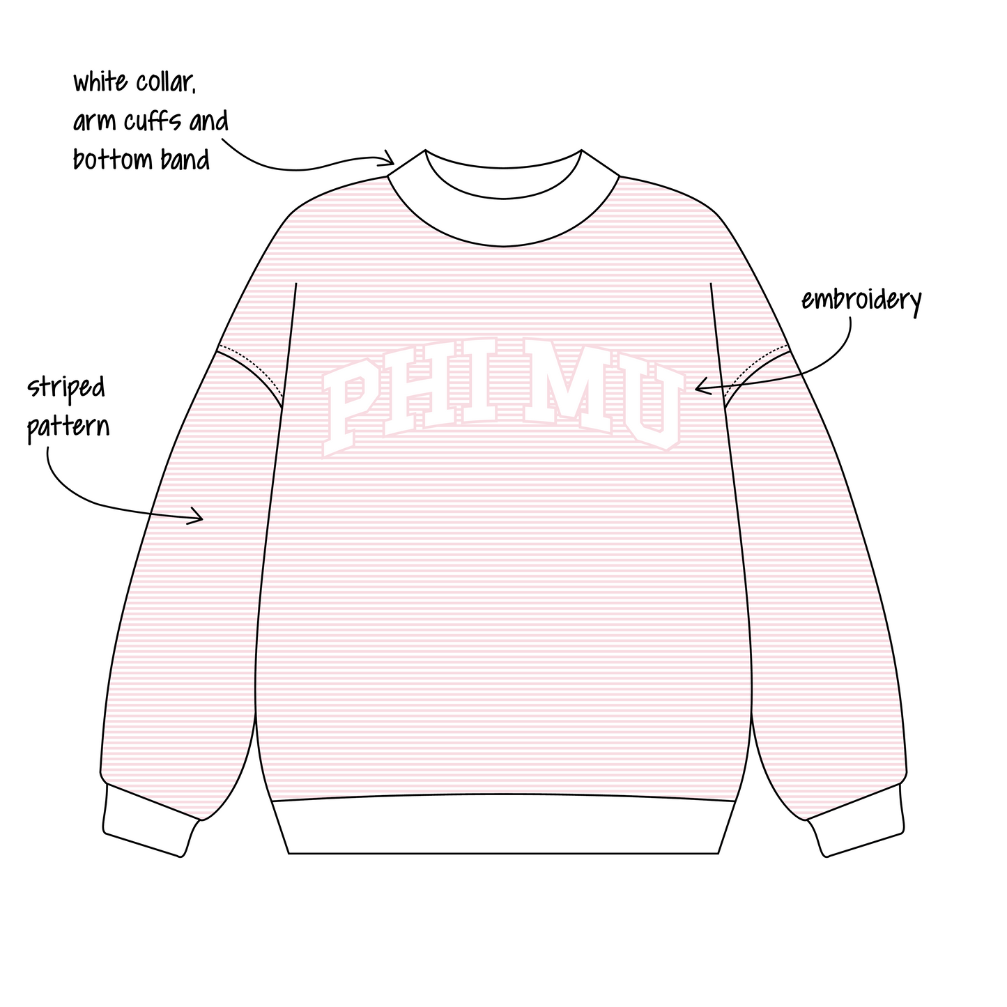 Johns Hopkins University x Phi Mu 'Fall Merch' Signature Mockneck