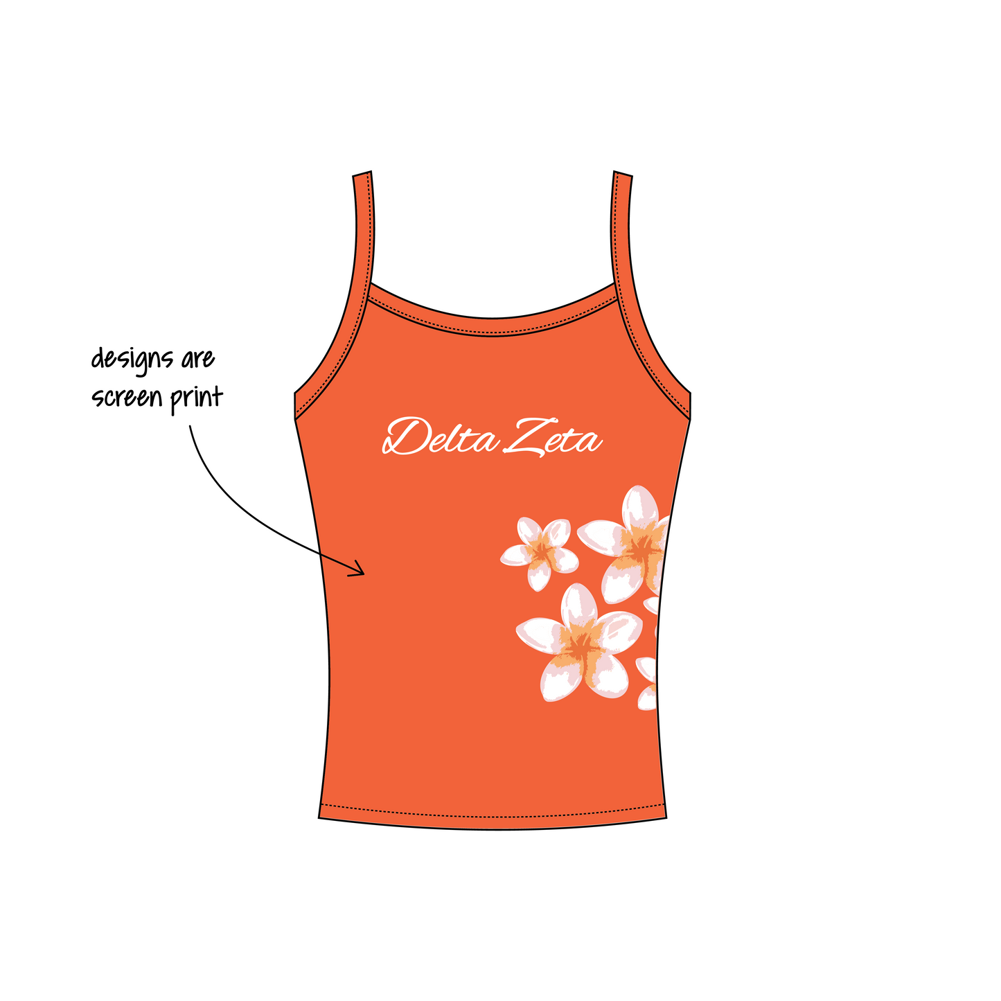 California State University, Long Beach x Delta Zeta 'Fall Recruitment' Evie Tank Top