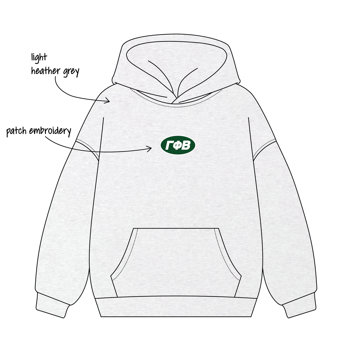 University of Washington x Gamma Phi Beta 'Work week' Signature Hoodie