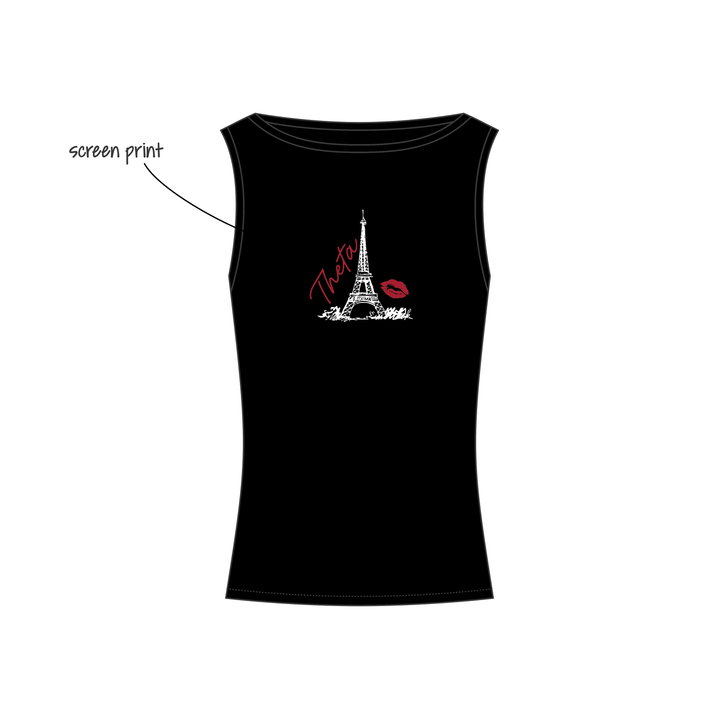San Diego State University x Kappa Alpha Theta 'Fall bid day 2026' Chloe Boatneck Tank Top