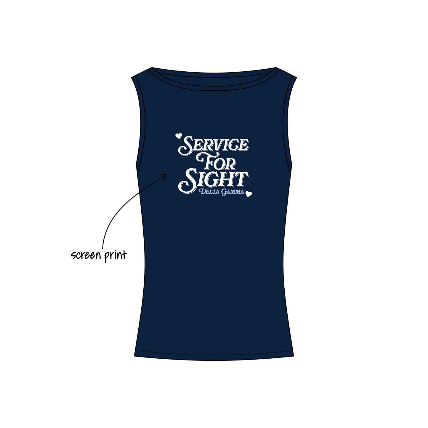 Northeastern University x Delta Gamma 'Philo - Recruitment' Chloe Boatneck Tank Top