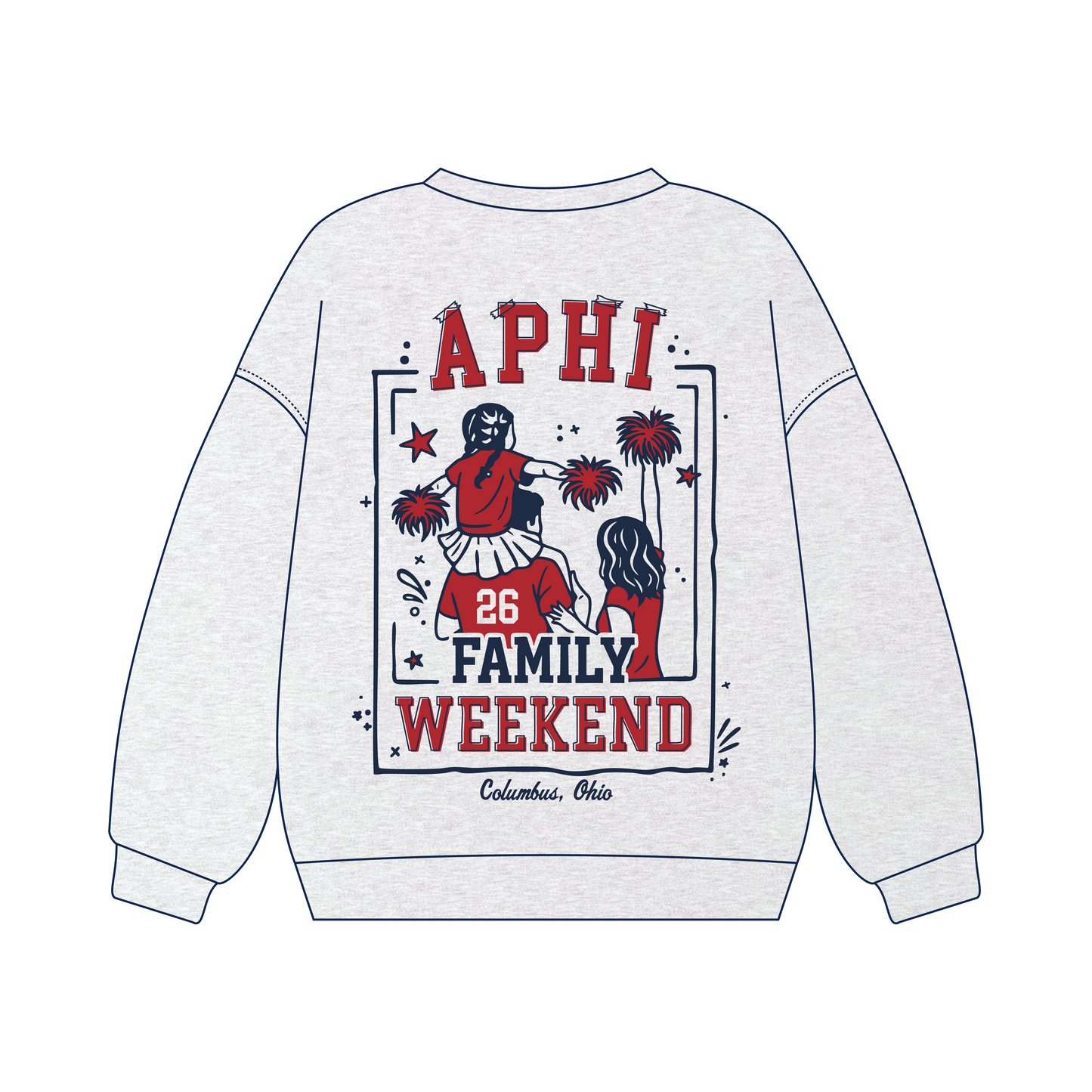 Ohio State University x Alpha Phi 'Family Weekend' Signature Crewneck