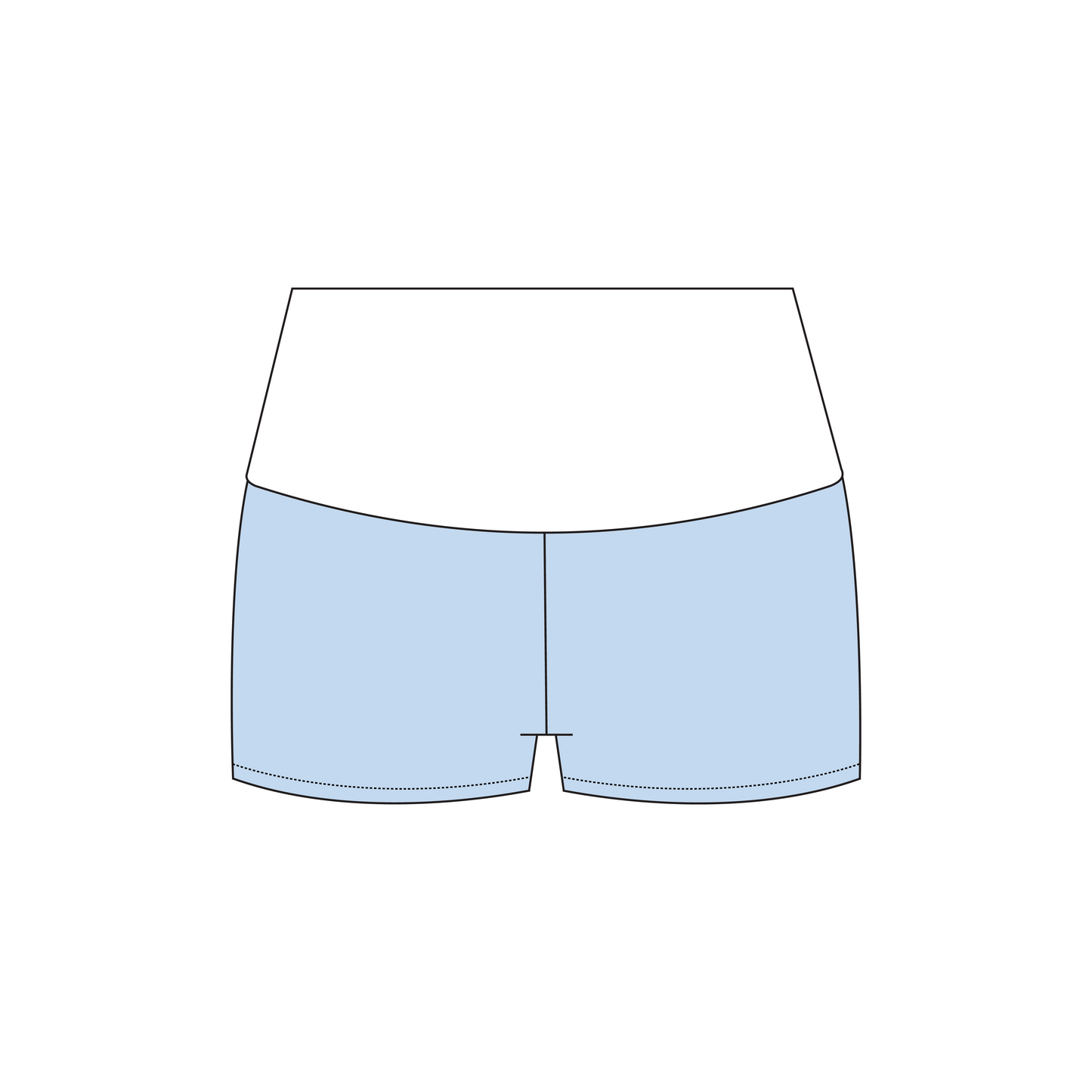UCLA x Chi Omega 'Spring General Drop' Haven Foldover Shorts