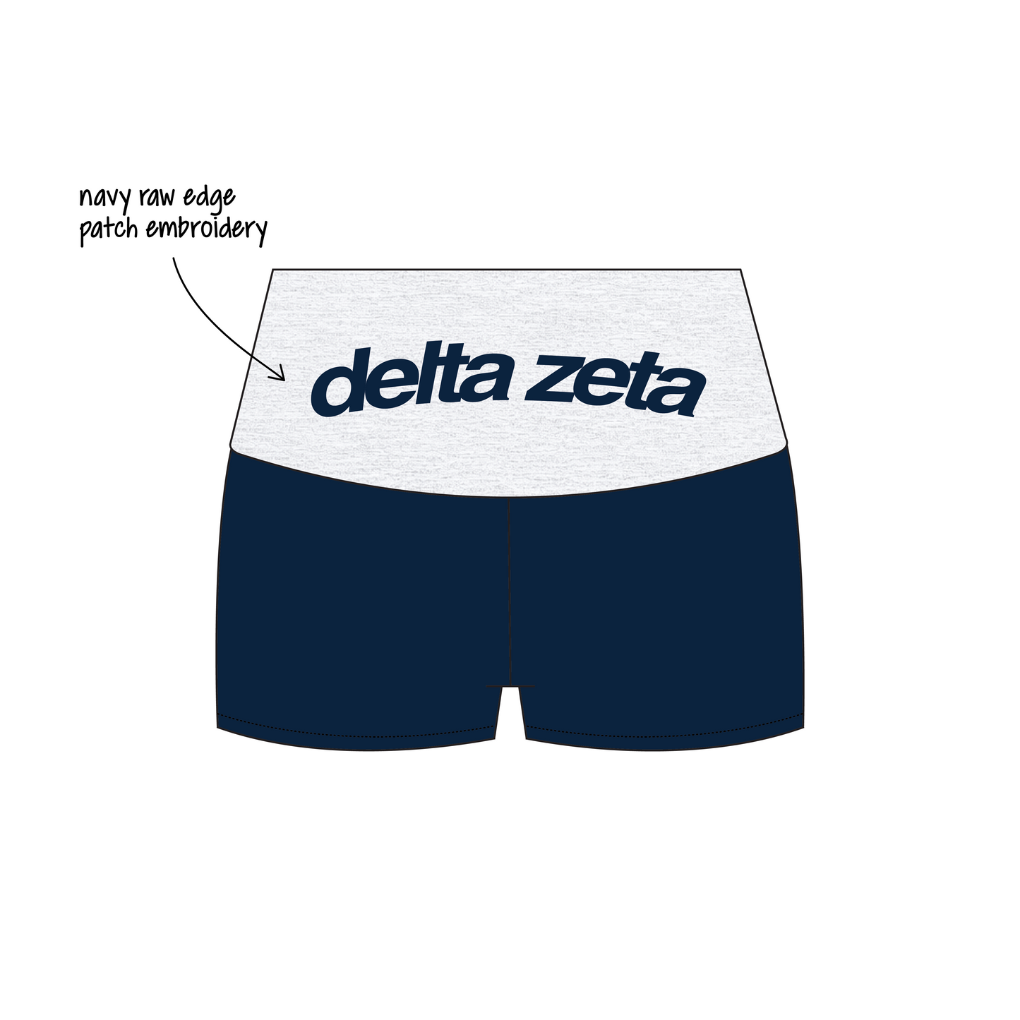 Iowa State University x Delta Zeta 'Back to school' Haven Foldover Shorts