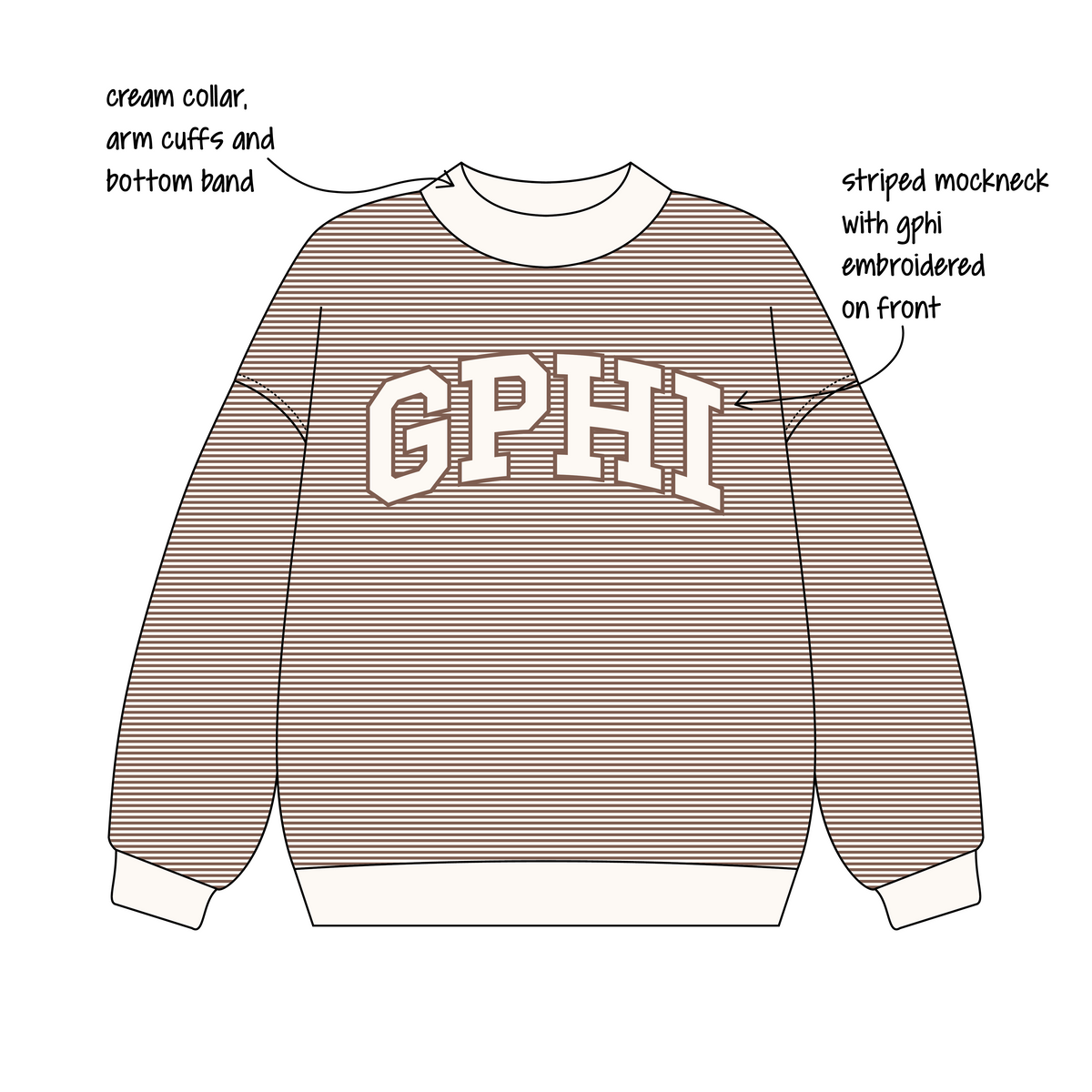 UCLA x Gamma Phi Beta 'Pink Week 2026' Signature Mockneck
