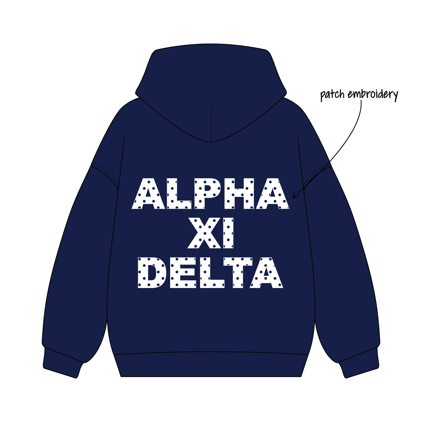 Sonoma State University x Alpha Xi Delta 'Executive Board Merch' Signature Hoodie