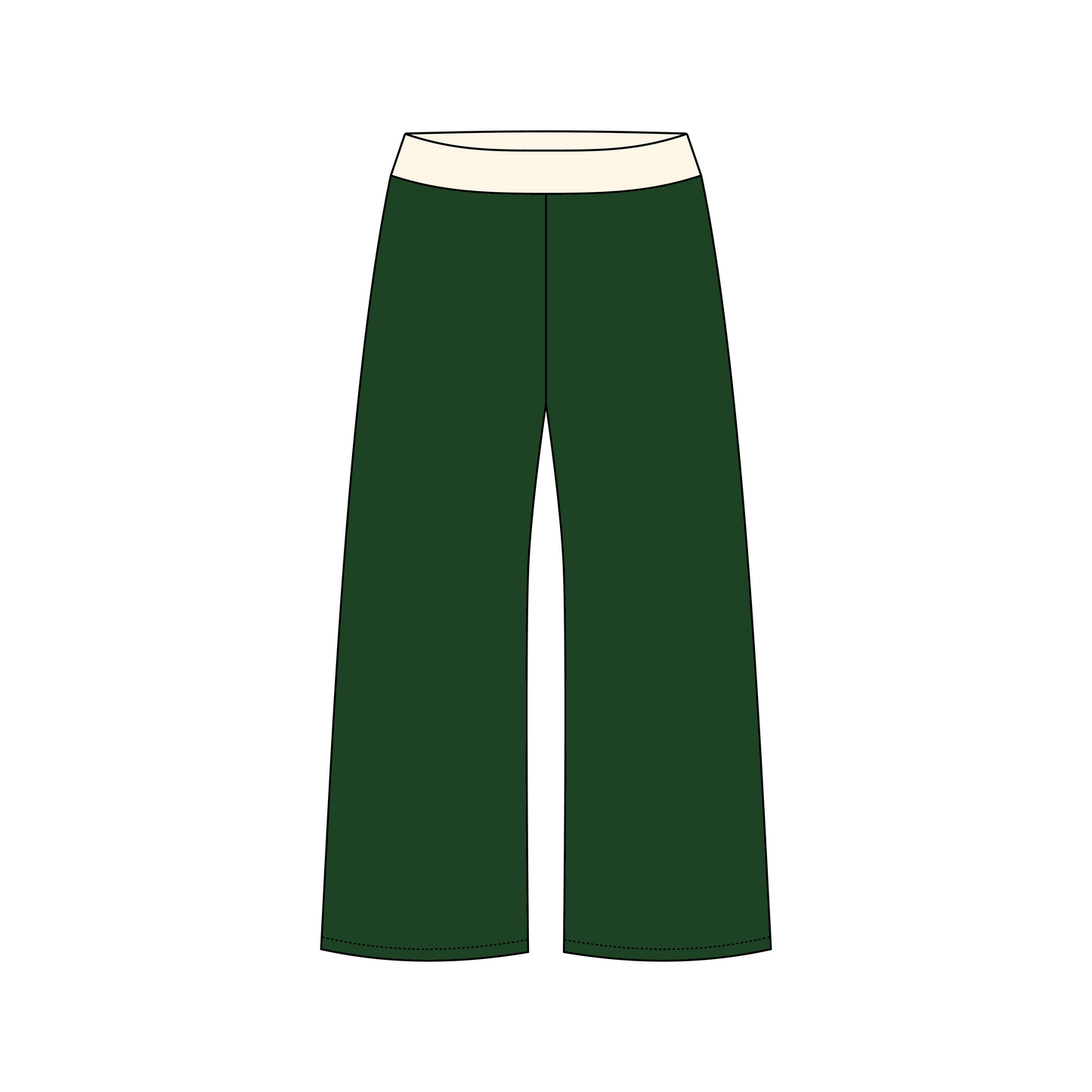 Michigan State University x Delta Gamma 'MSU vs. UMICH Rivalry Game' Jagger Wide-Leg Sweatpants