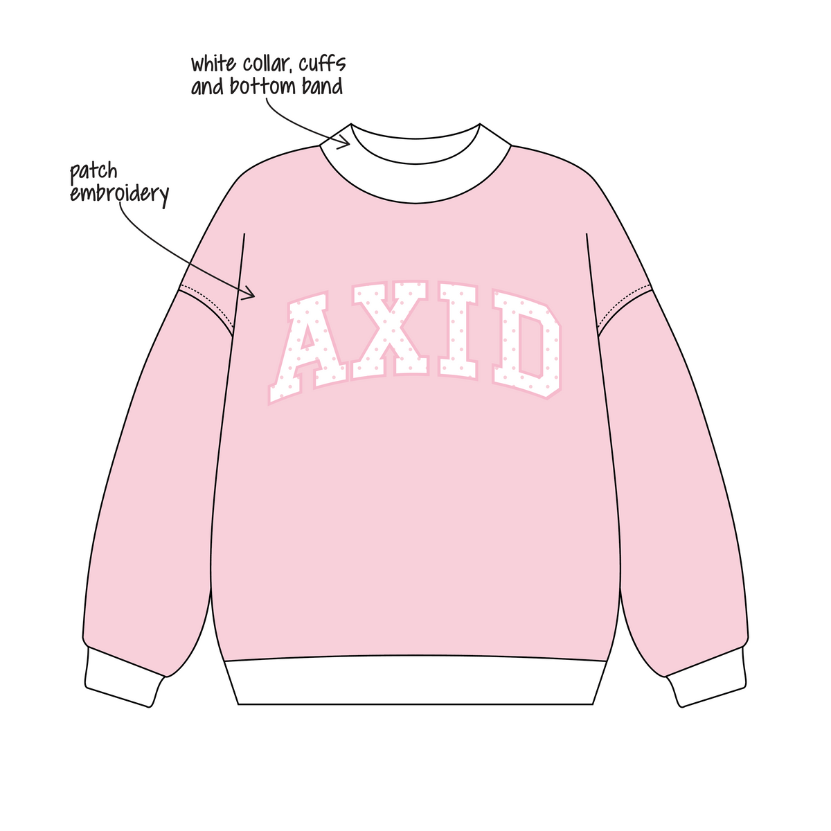 Penn State University x Alpha Xi Delta 'Fall merch' Signature Mockneck