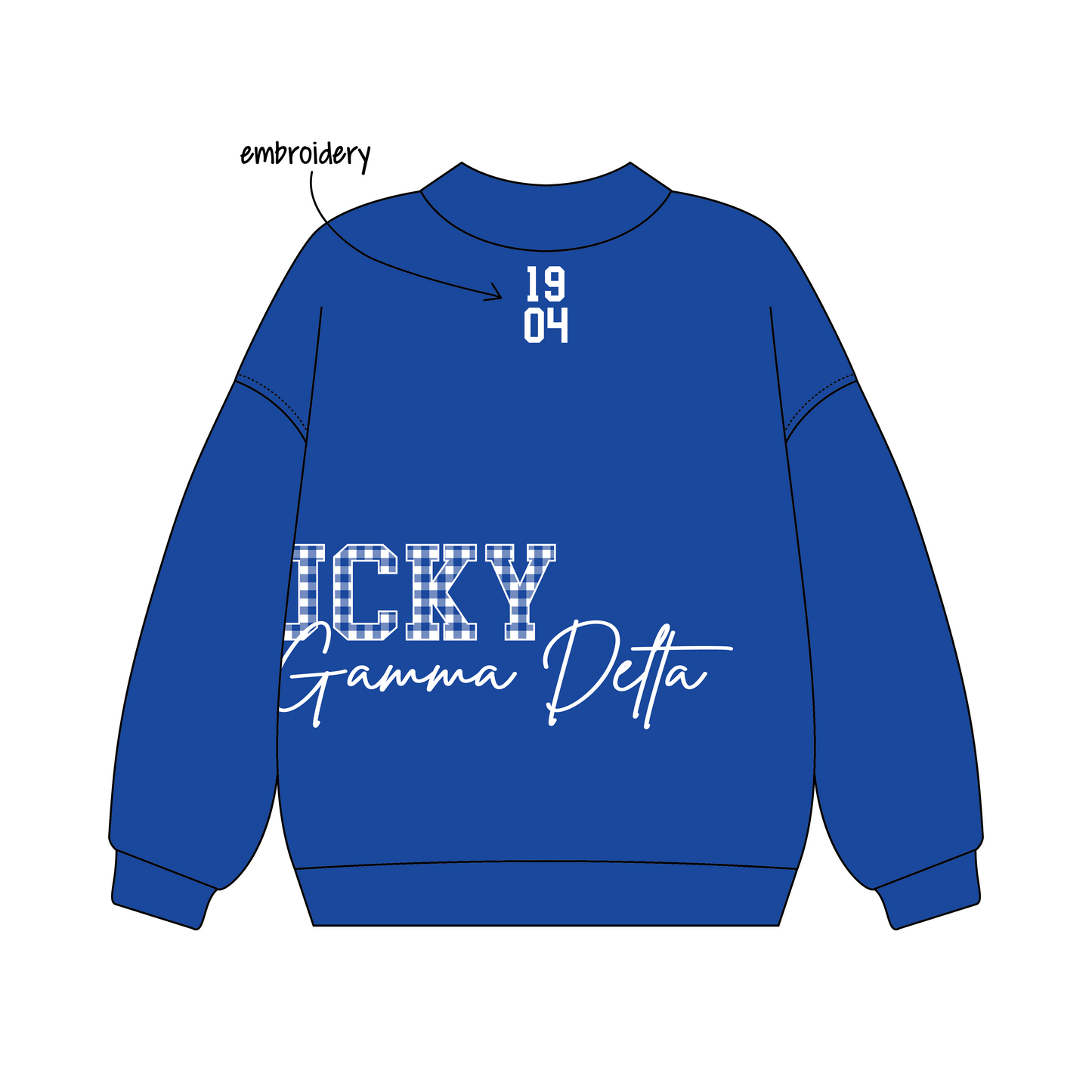 University of Kentucky x Alpha Gamma Delta 'Fall semester chapter merch' Signature Mockneck