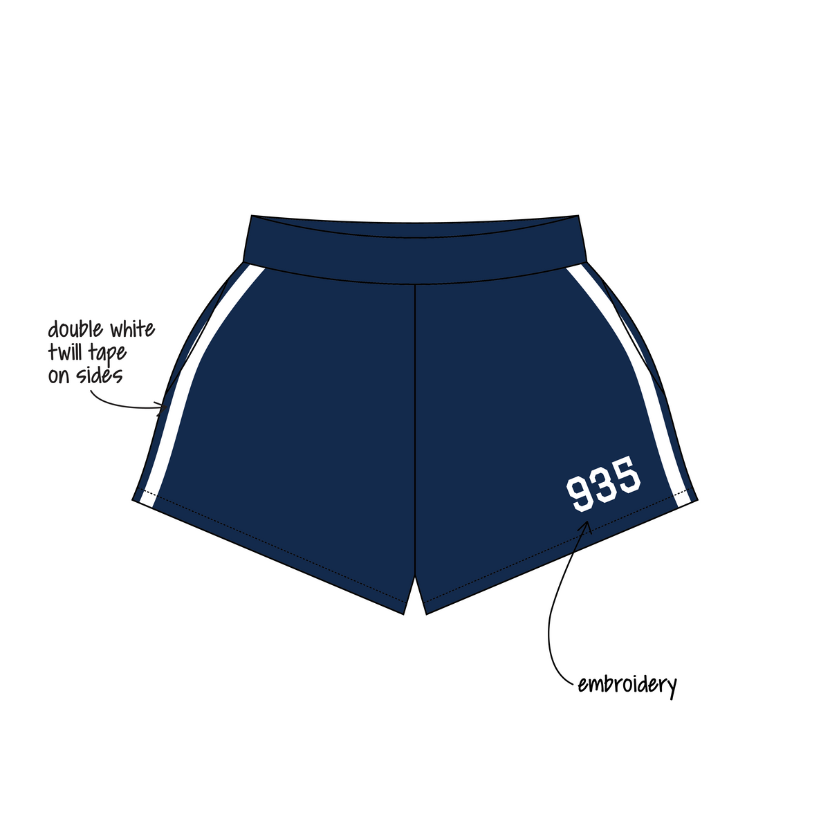 University of Colorado Boulder x Gamma Phi Beta 'Family Weekend' Ferbie Sweatshorts