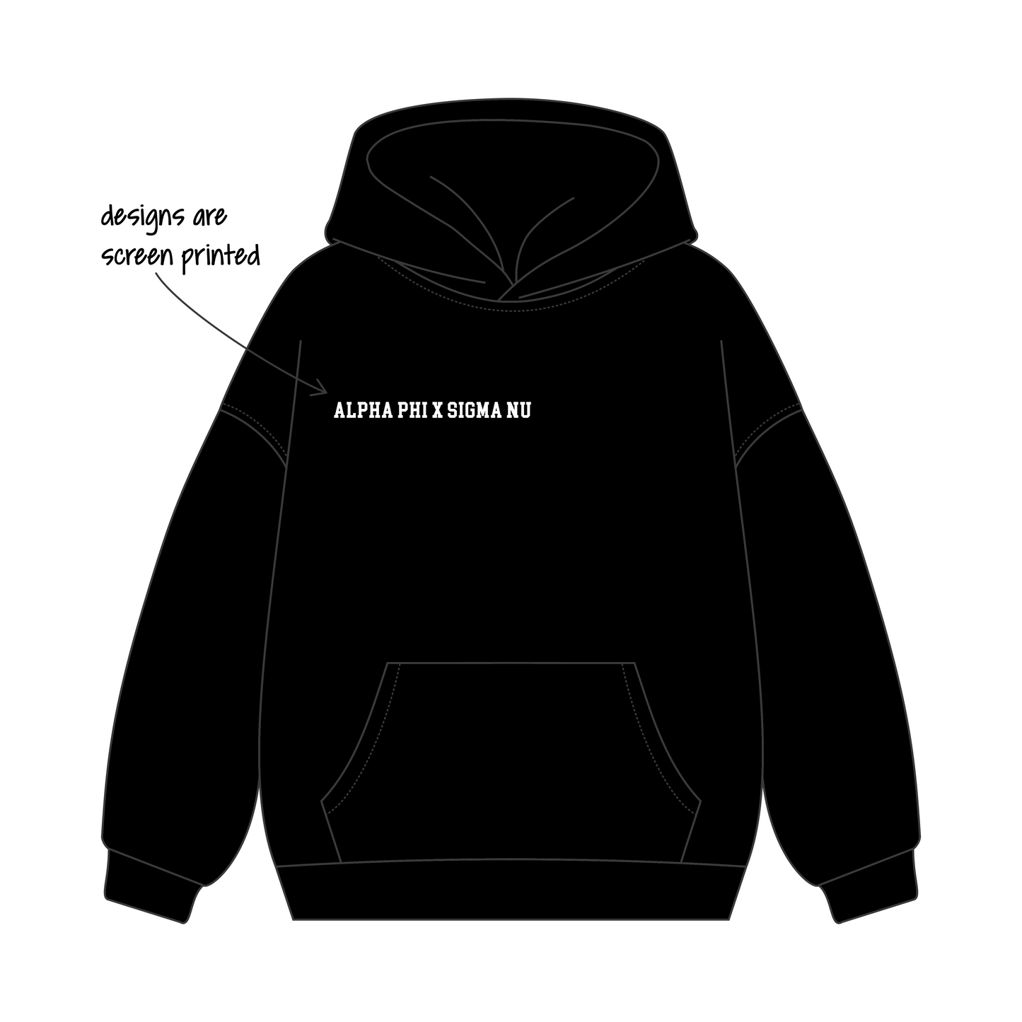 Eastern Washington University x Alpha Phi 'homecoming merch 2026' Signature Hoodie
