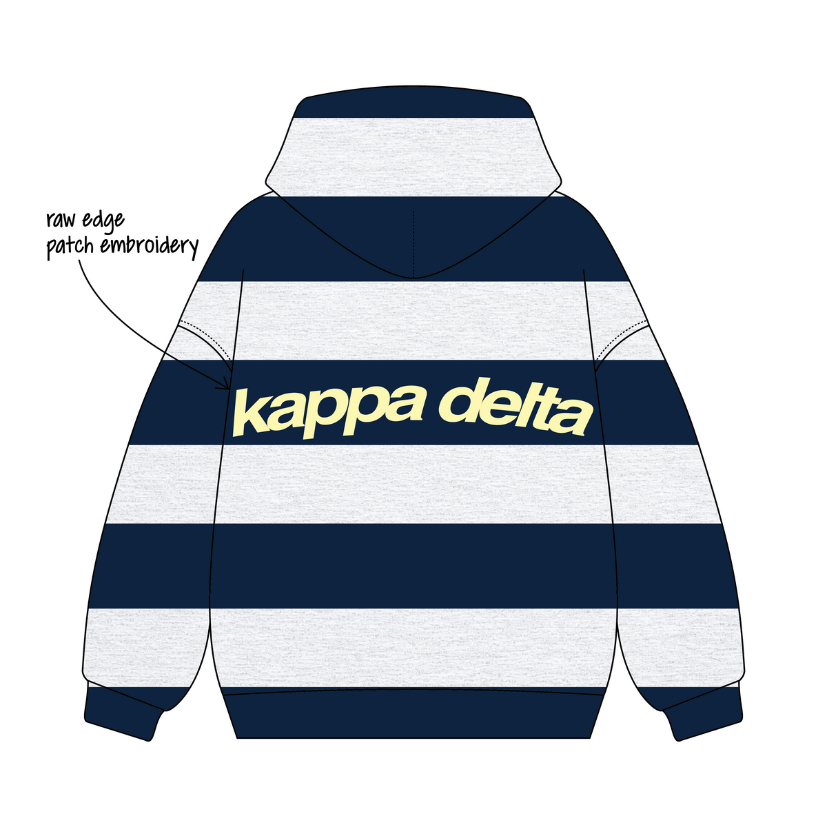 University of Kansas x Kappa Delta 'PR' Signature Zip-Up Hoodie