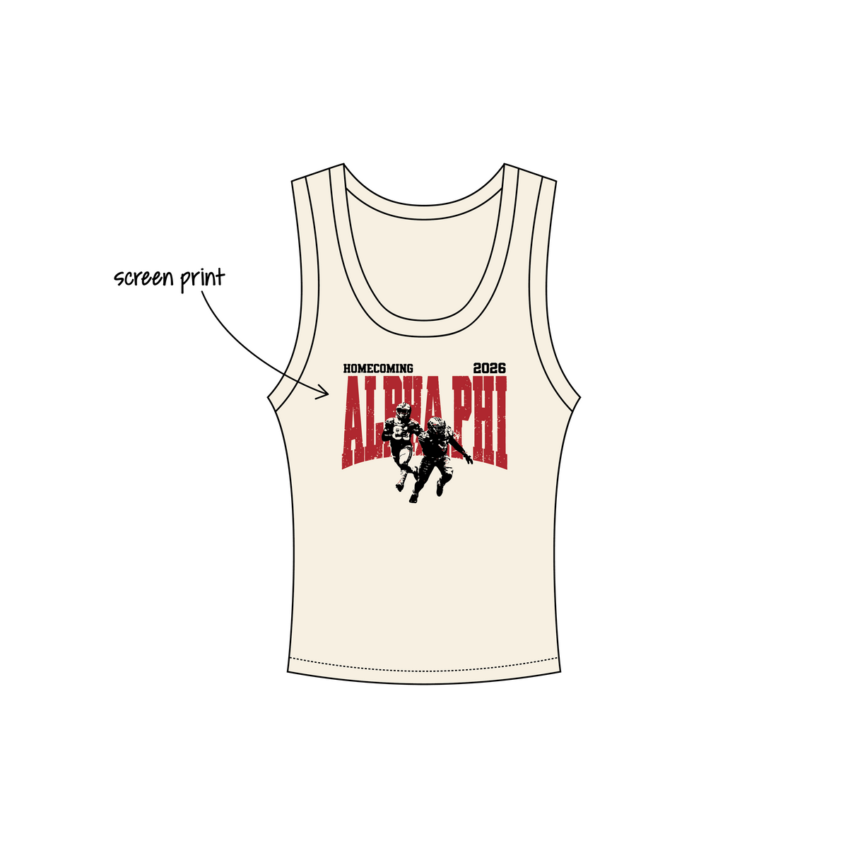 Cornell University x Alpha Phi 'Homecoming 2026' Nova Tank Top