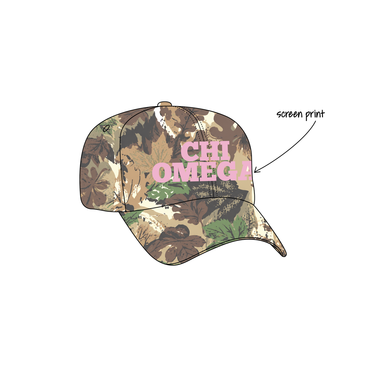 California Polytechnic State University, San Luis Obispo x Chi Omega 'Fall Merch 2026' OTTO CAP 120-838
