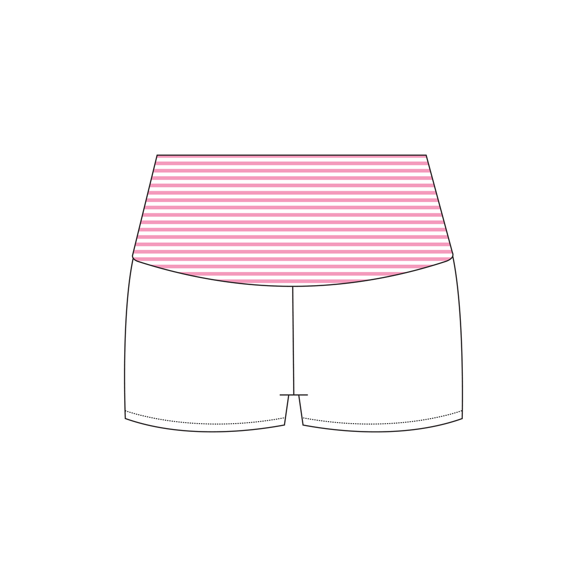 Emory & Henry College x Alpha Xi Delta 'spring set' Haven Foldover Shorts