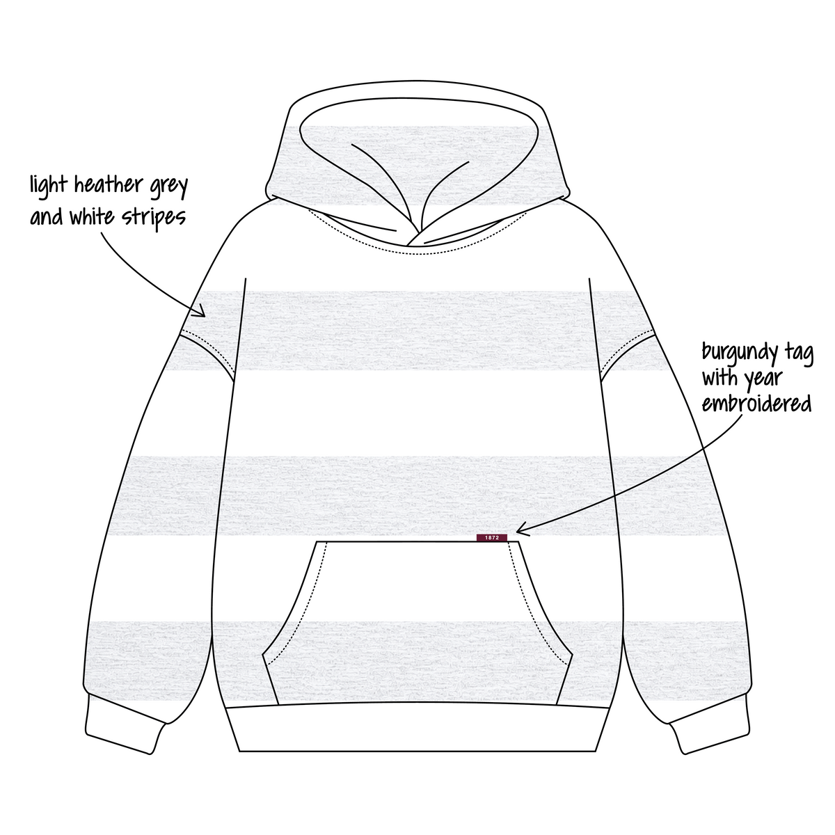 Duquesne University x Alpha Phi 'Fall merch' Signature Hoodie
