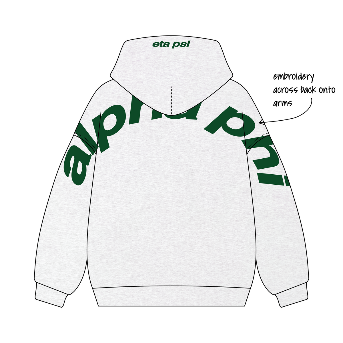 Eastern Washington University x Alpha Phi 'fall merch' Signature Hoodie