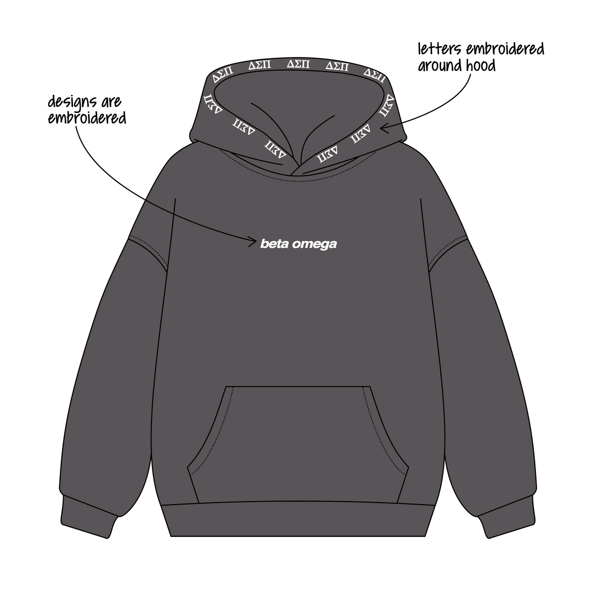 University of Miami x Delta Sigma Pi 'Chapter Merch' Signature Hoodie