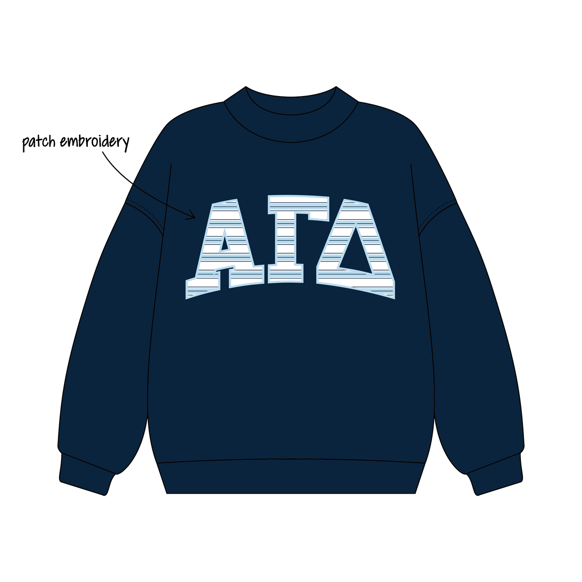 Lehigh University x Alpha Gamma Delta 'Winter Merch' Signature Mockneck