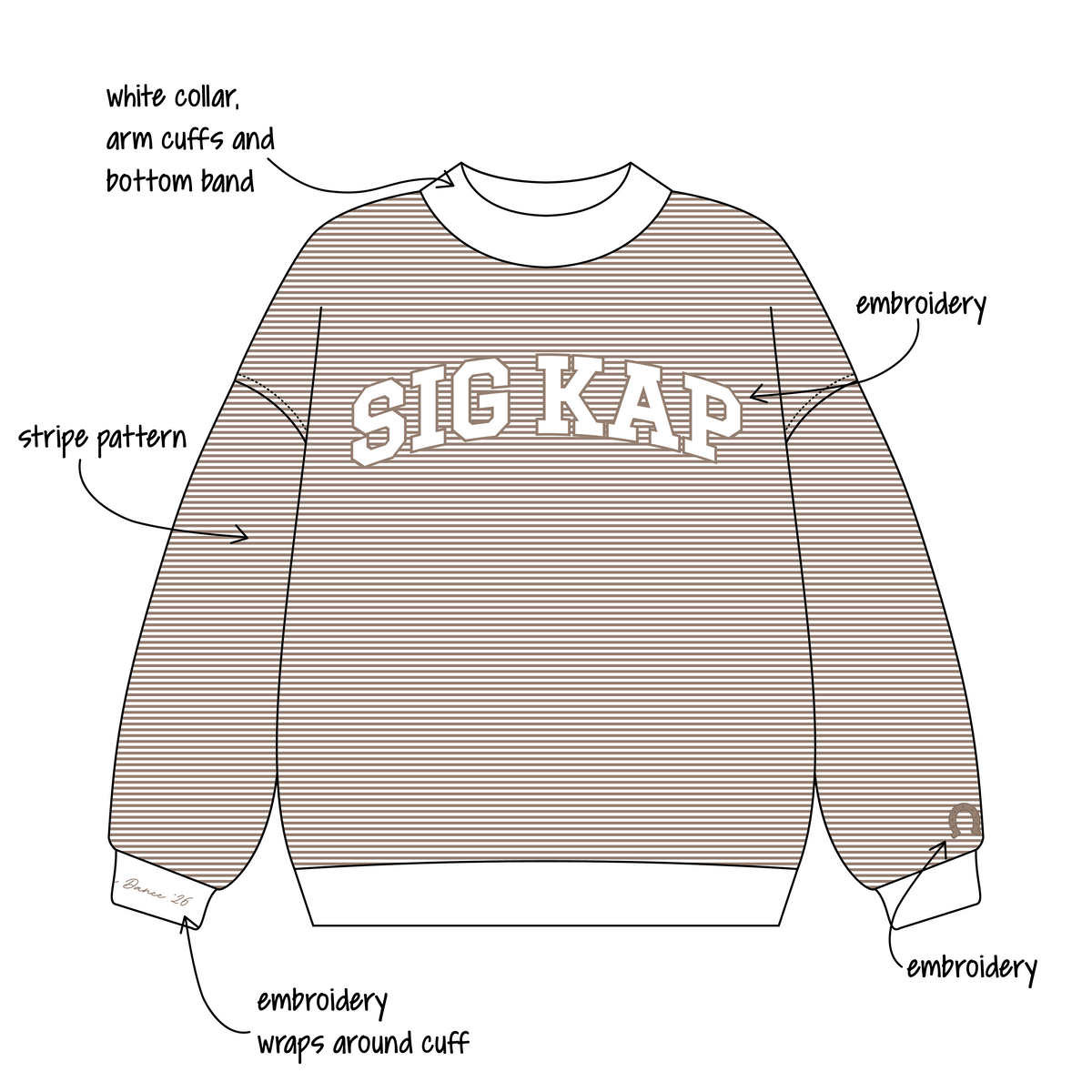 Oregon State University x Sigma Kappa 'Fall merch' Signature Mockneck