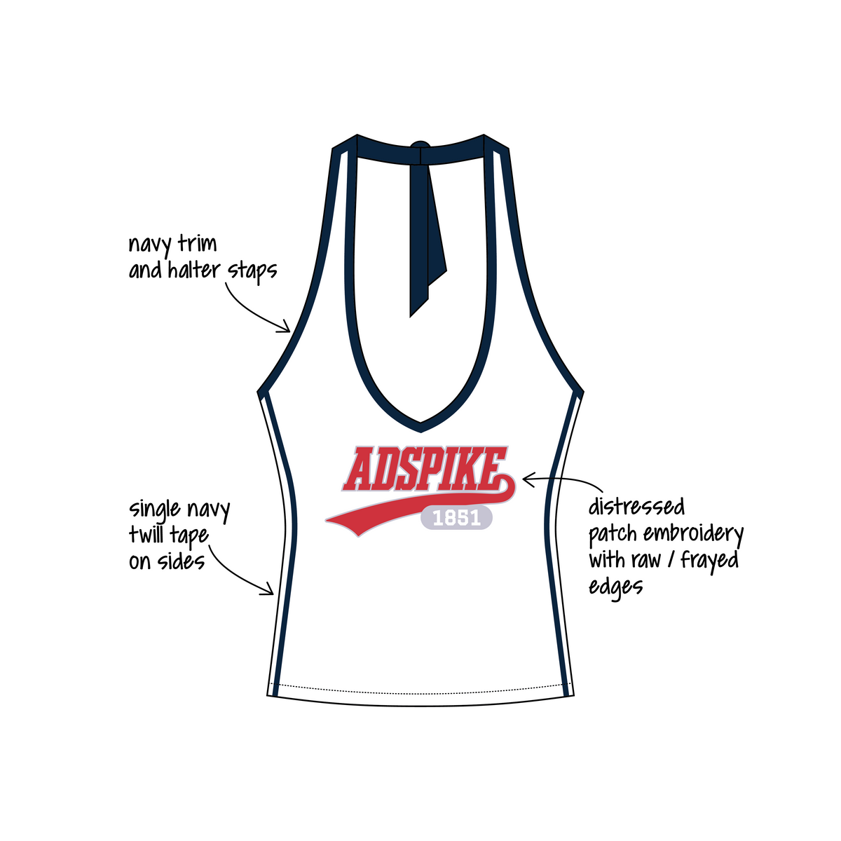 University of California, Berkeley x Alpha Delta Pi 'Adspike philo event (volleyball competition/tournament)' Leona Halter Top