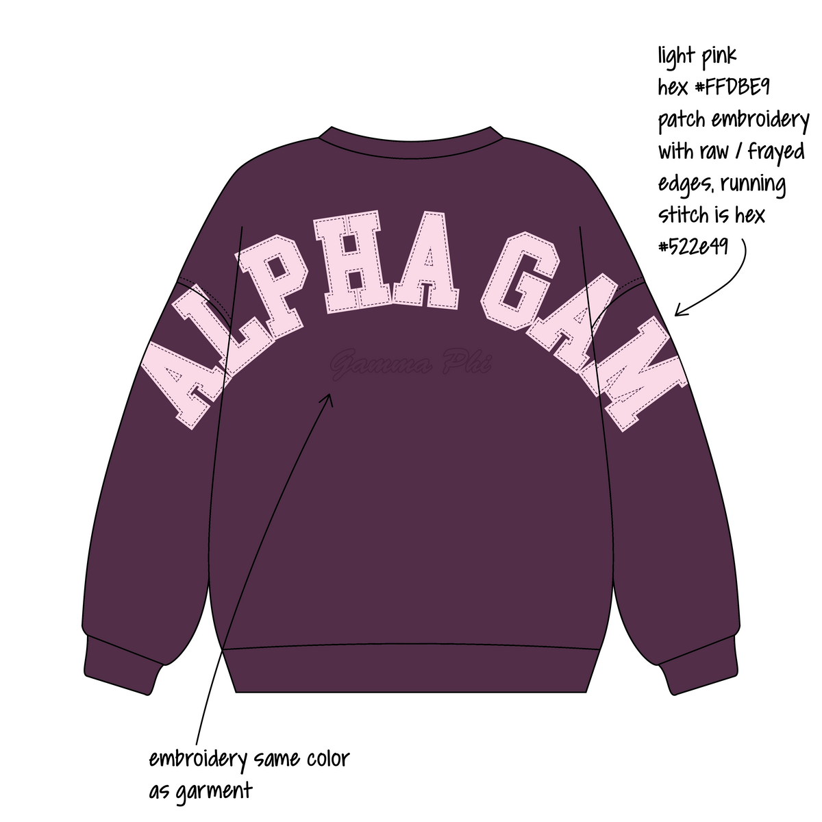 Georgia Institute of Technology x Alpha Gamma Delta 'Matching Sets '26' Signature Crewneck